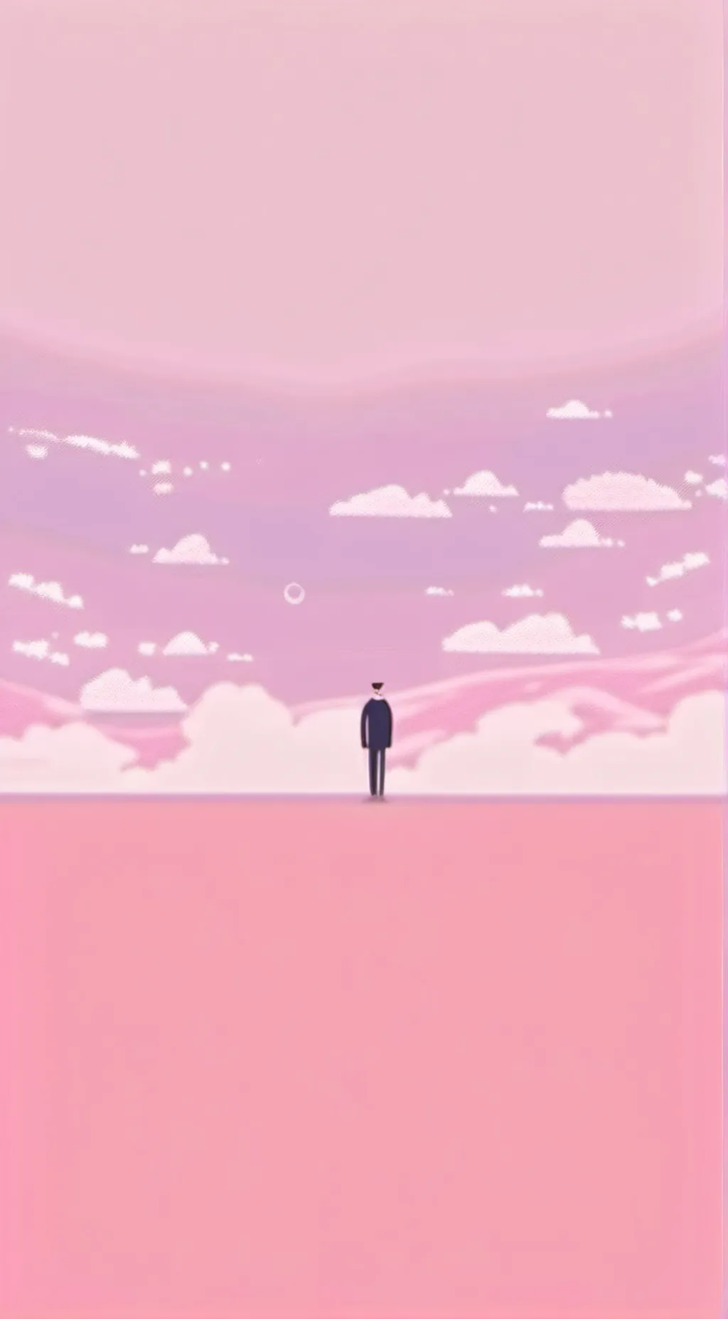 ai character: pink background