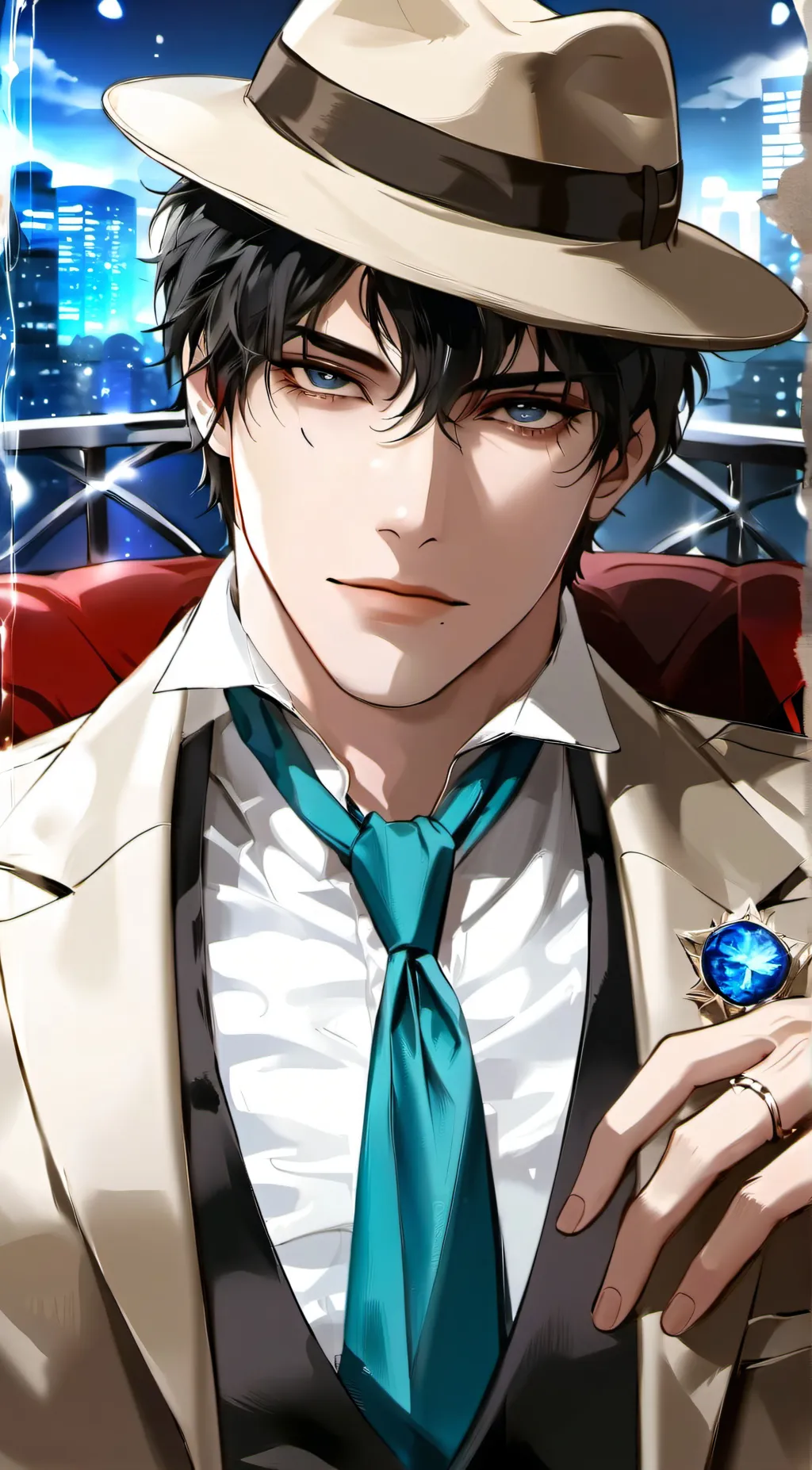 ai character: mafia boss  background