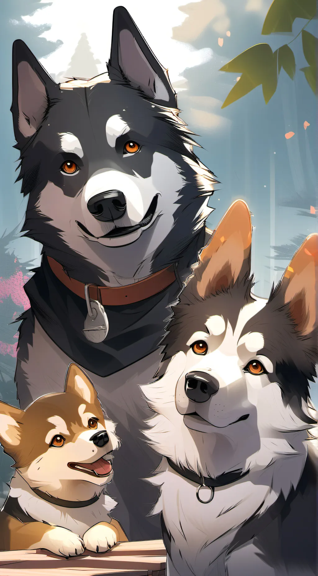 ai character: cowy background