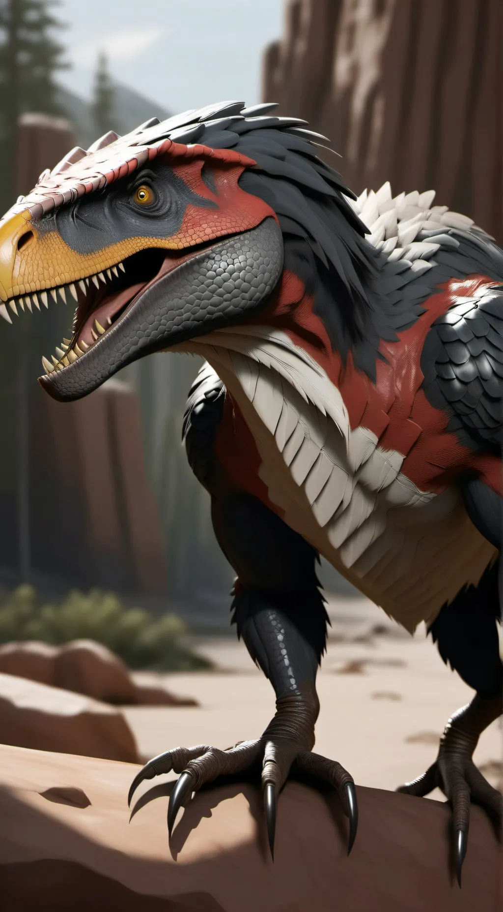 ai character: Dinosaur RP background