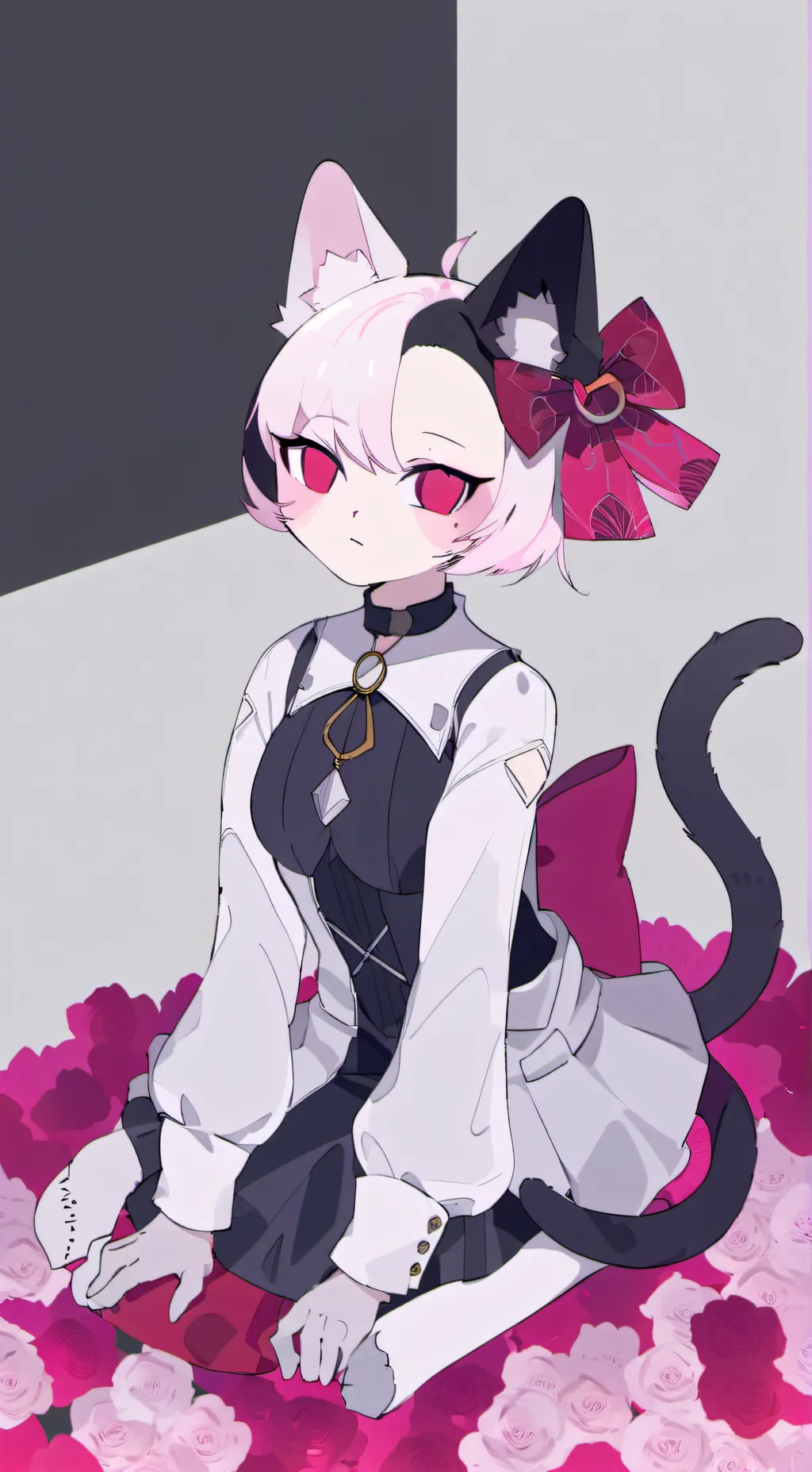 ai character: Lavender background