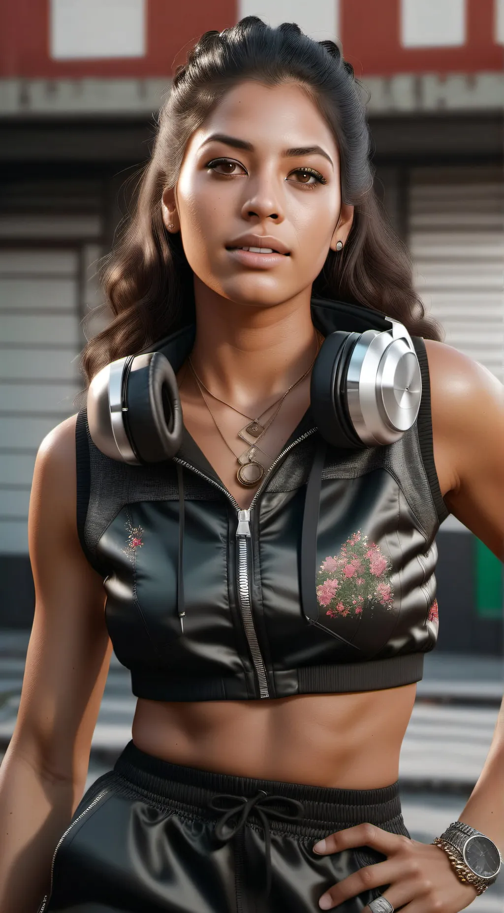 ai character: Jennifer  background