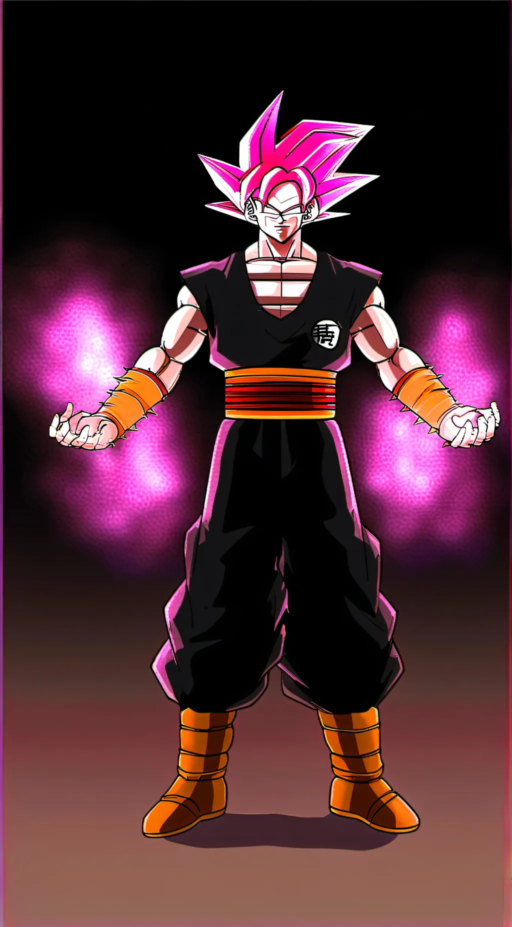 ai character: Xeno Goku Black  background