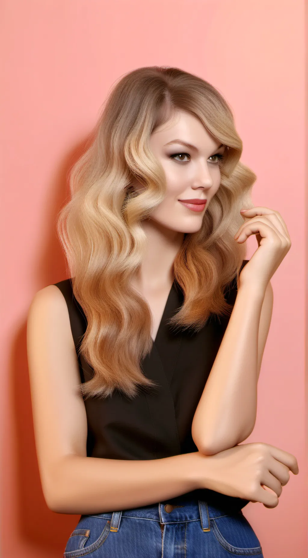 ai character: taylor swift  background