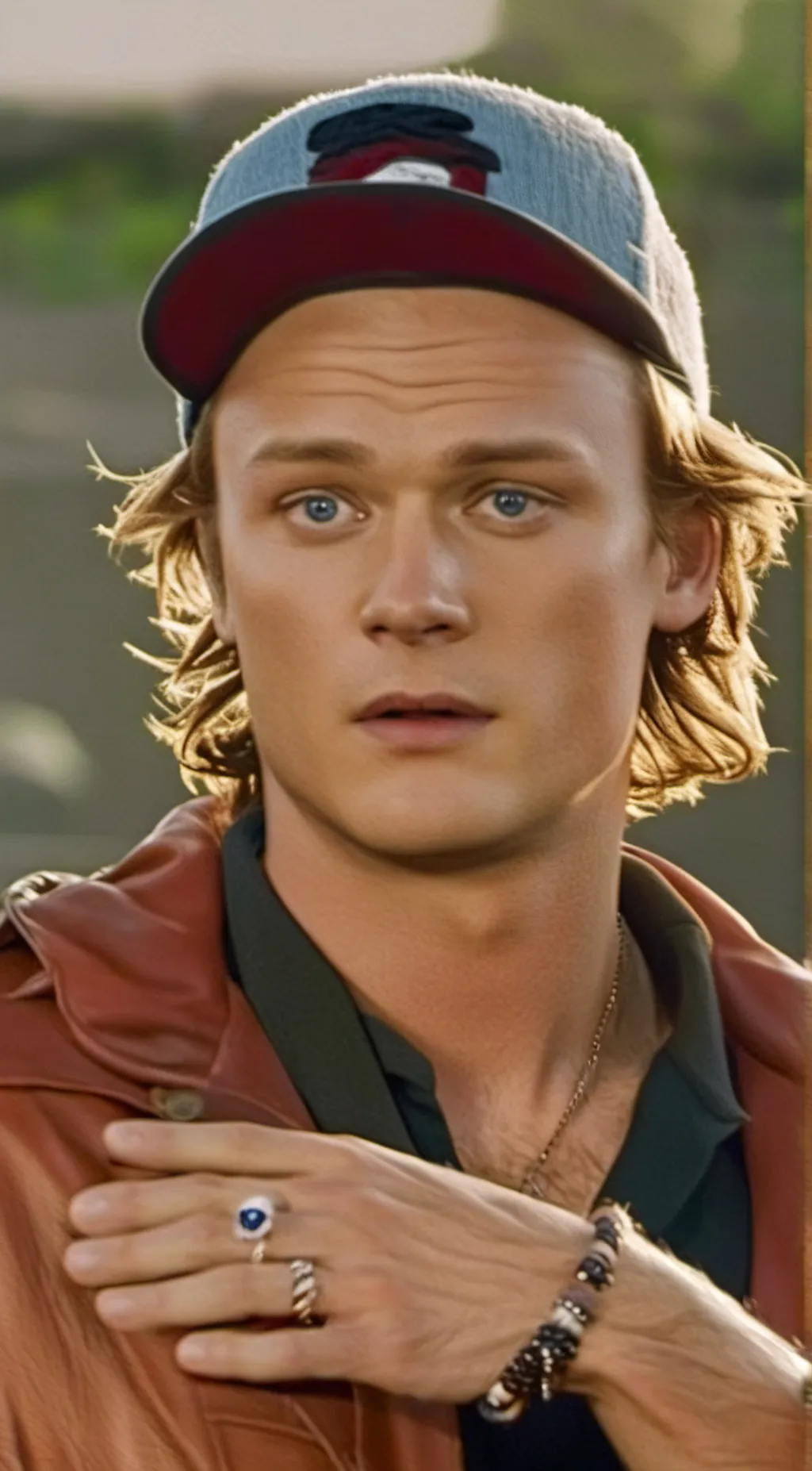 ai character:  JJ outer banks  background