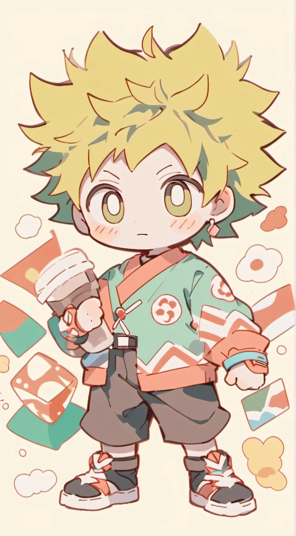 ai character: BABY DEKU background
