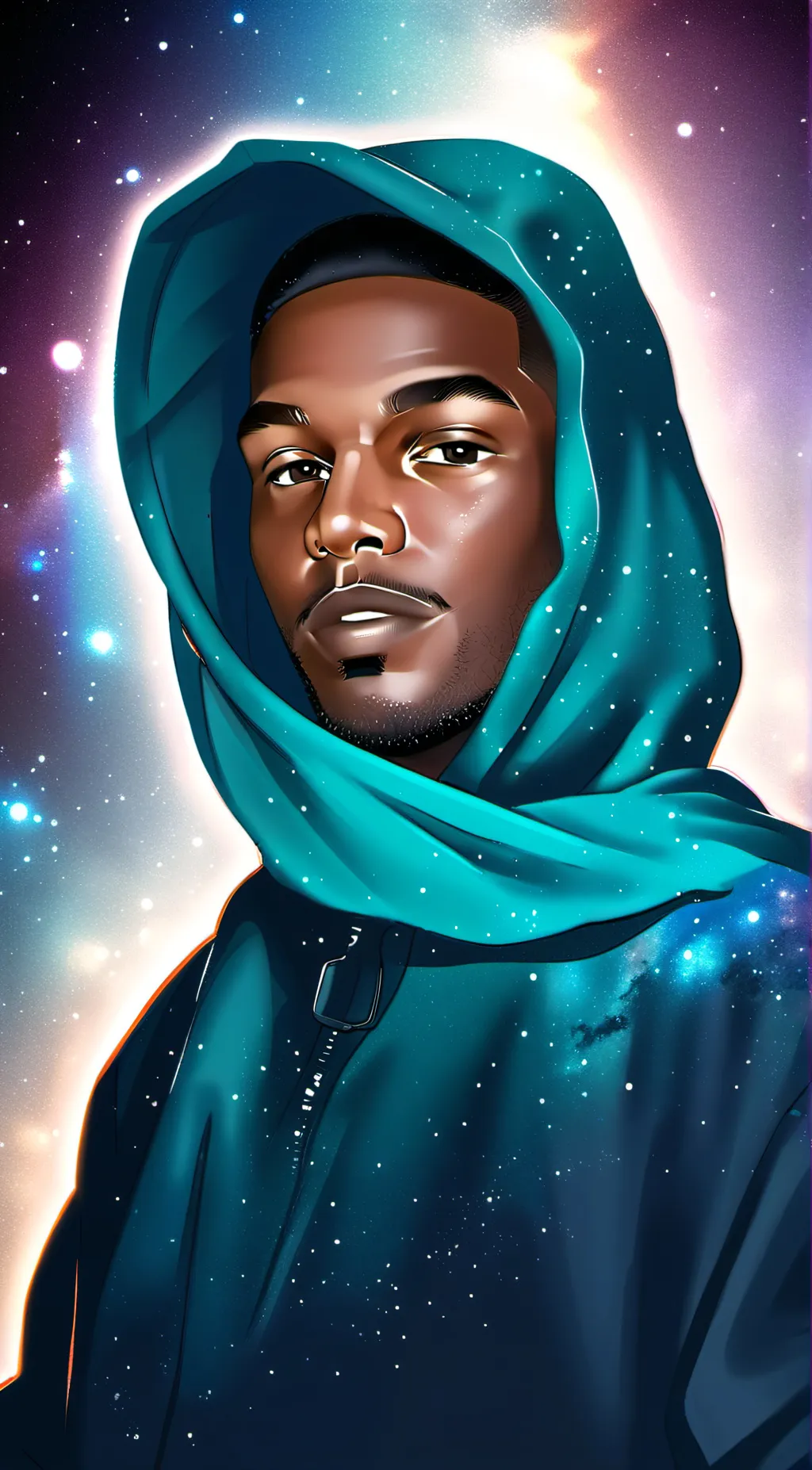 ai character: God of grass background