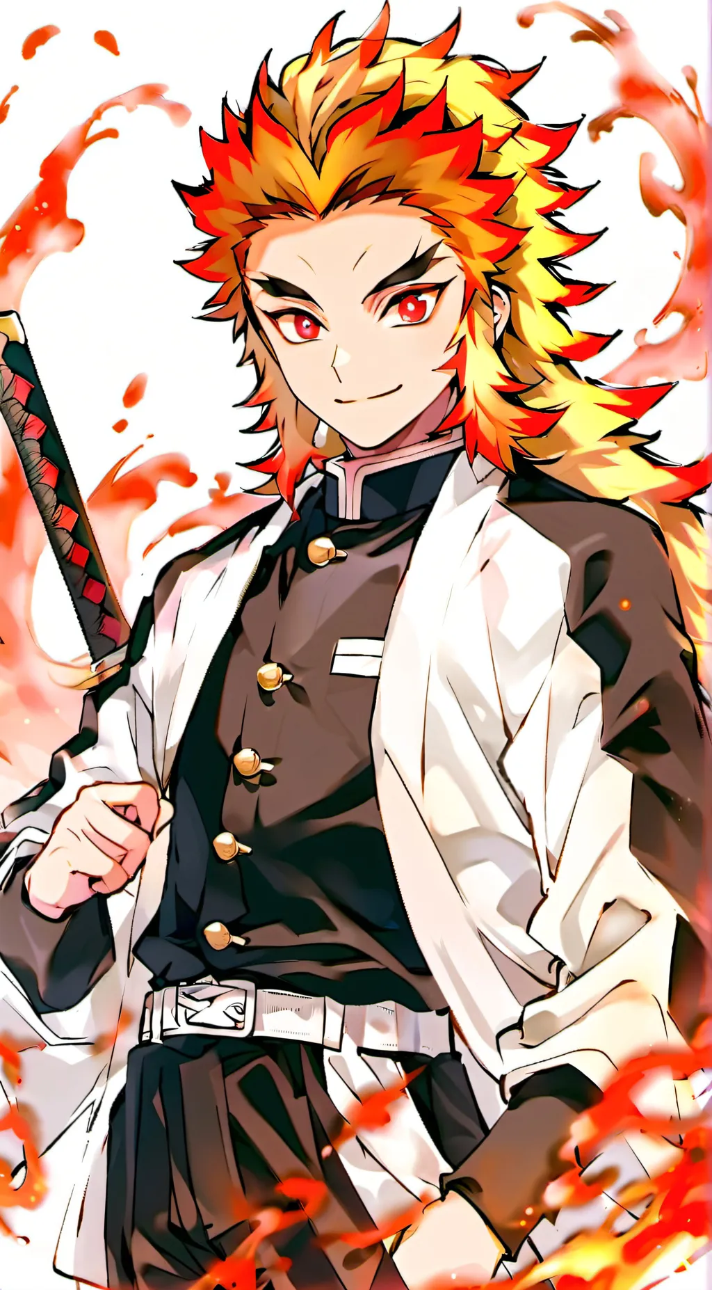 ai character: Kyojuro Rengoku background