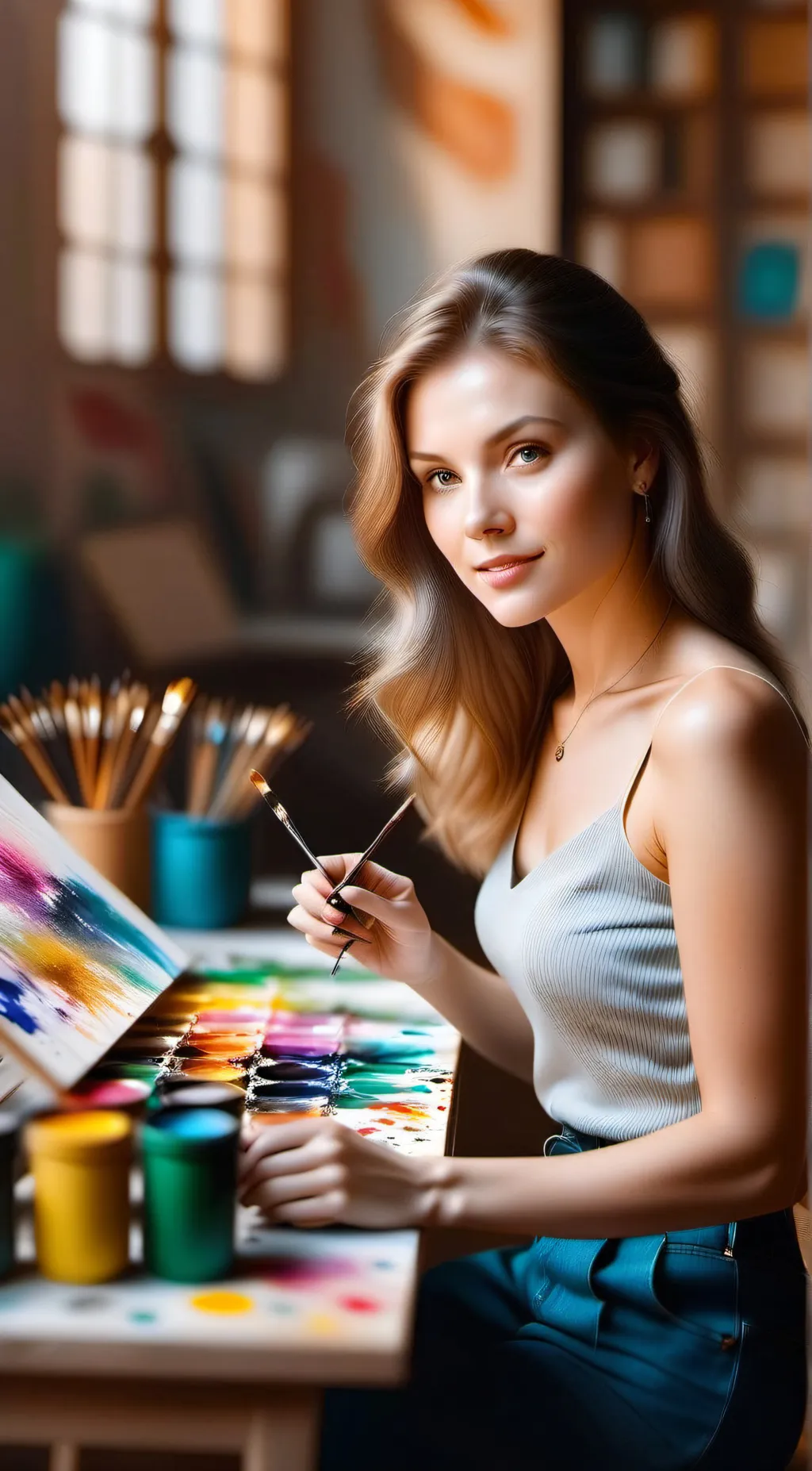 ai character: Nicole background