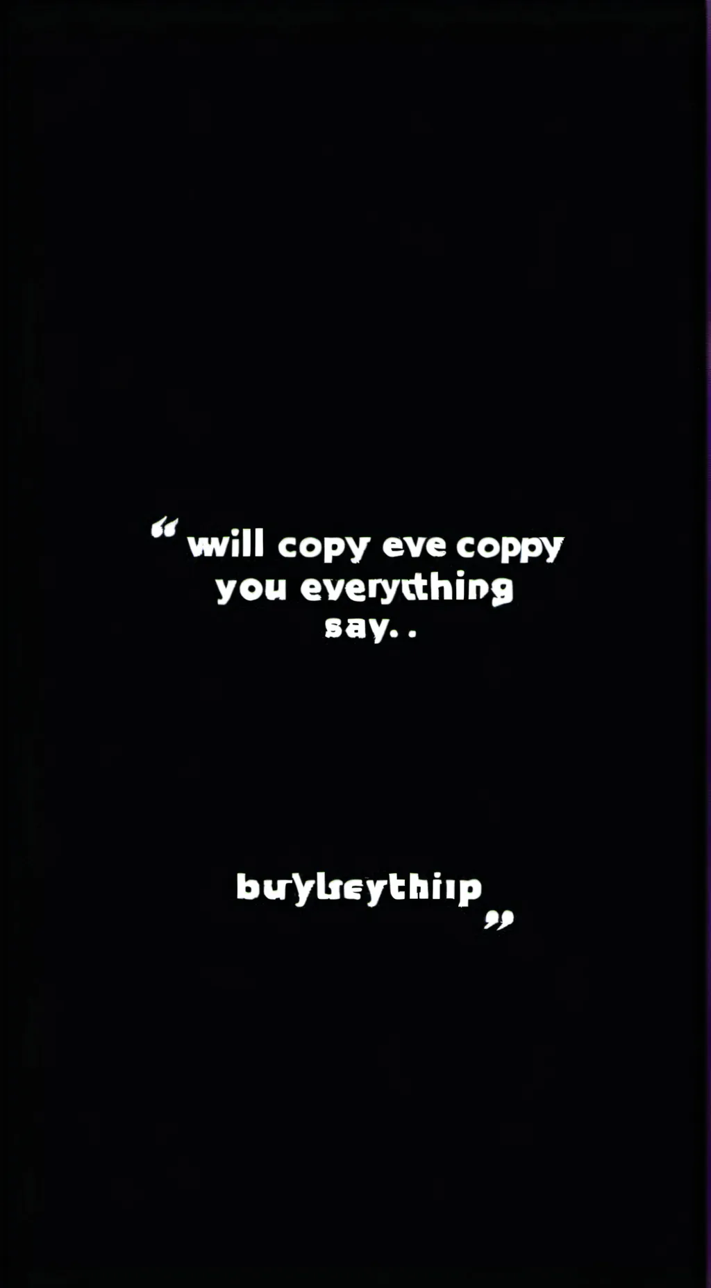 ai character: I will copy u background