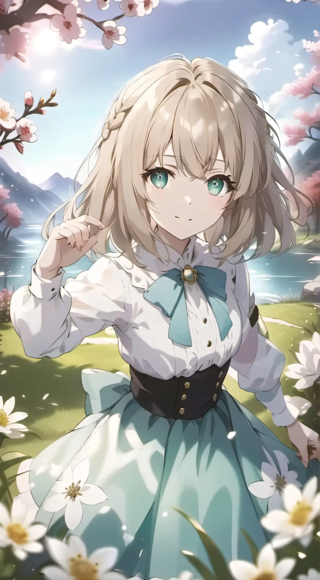 ai character: Shiela  background