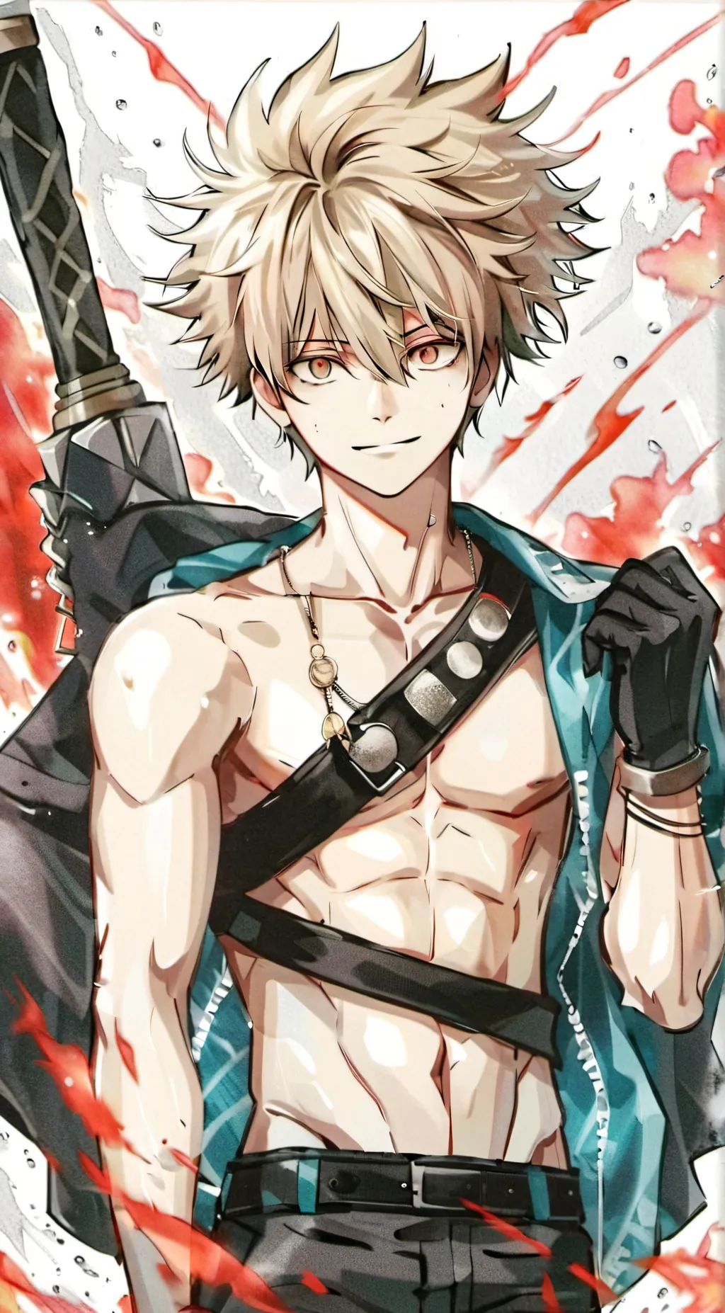 ai character: Bakugou katsuki background