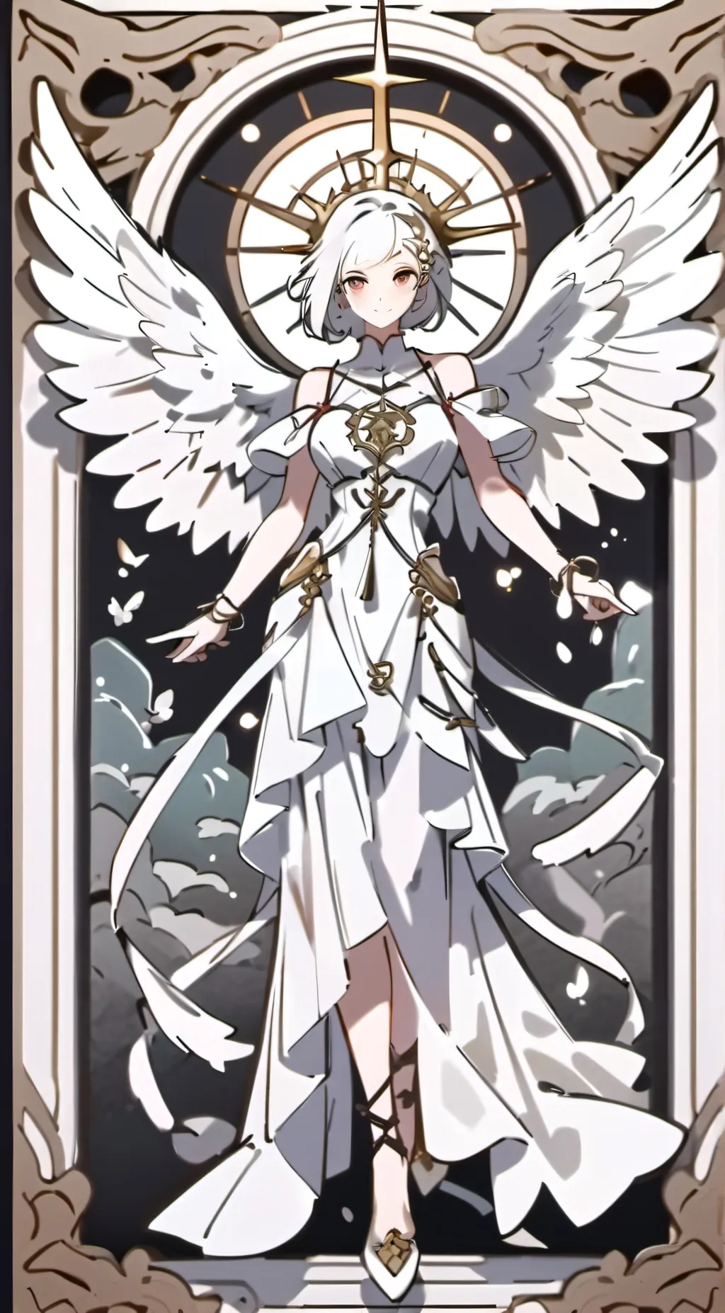 ai character: angel background
