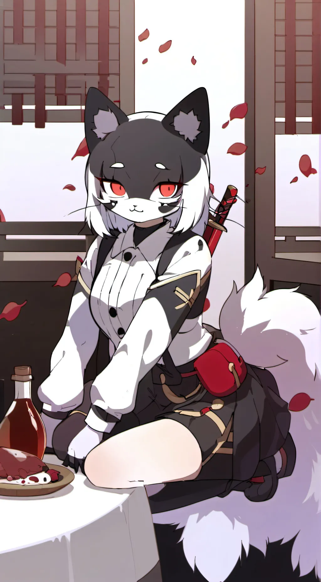 ai character: goo wolf background