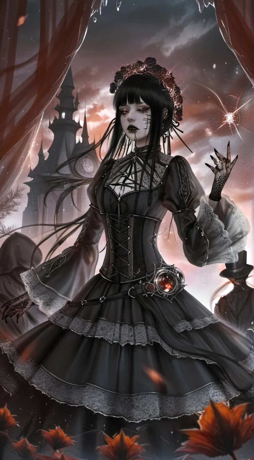 ai character: raven  background