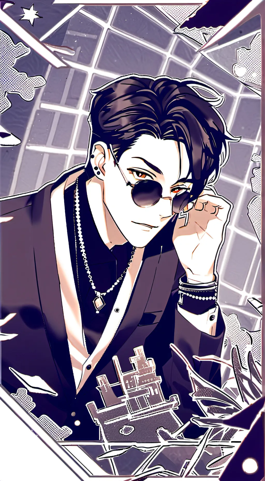 ai character: The rizzler (man) background