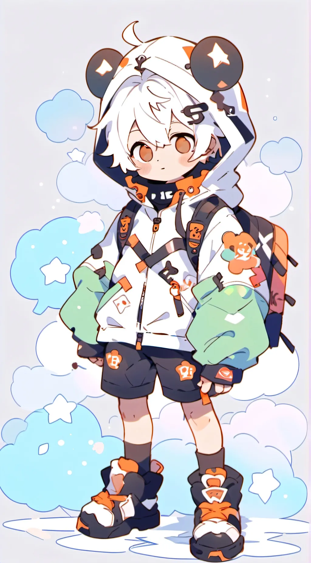 ai character: bakugo kacchan  background