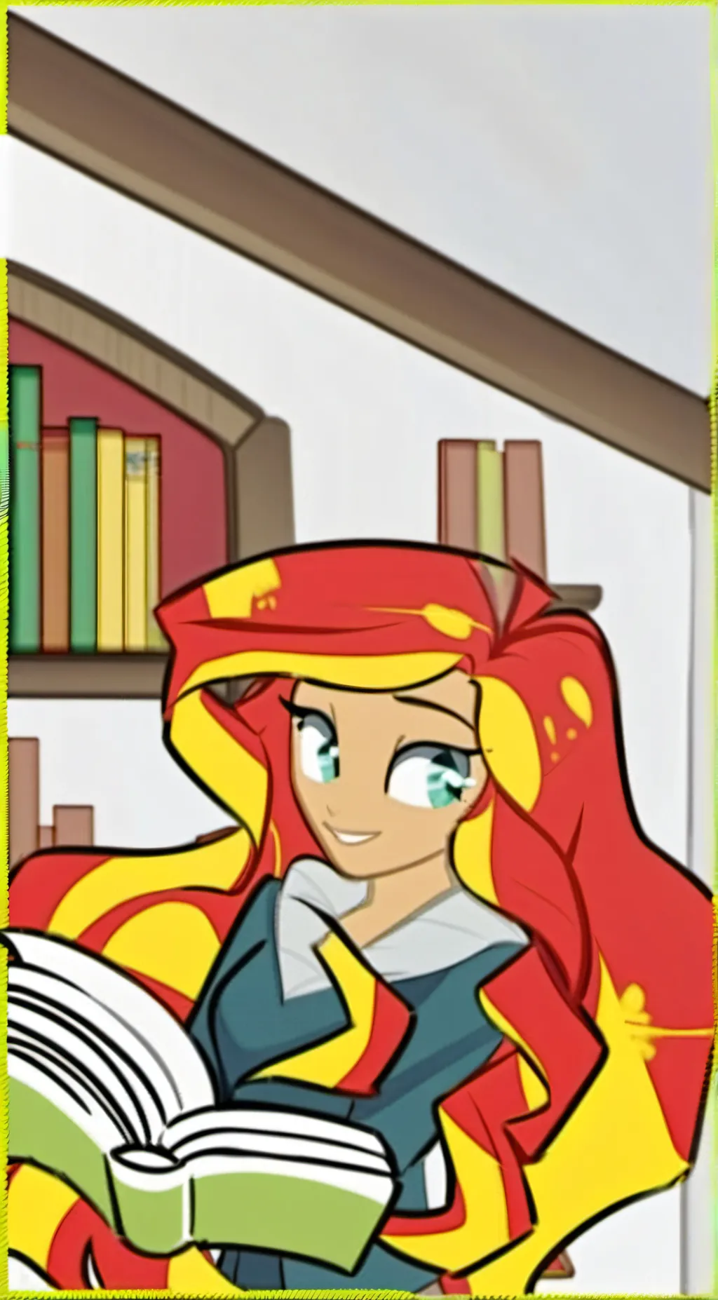 ai character: Sunset Shimmer background