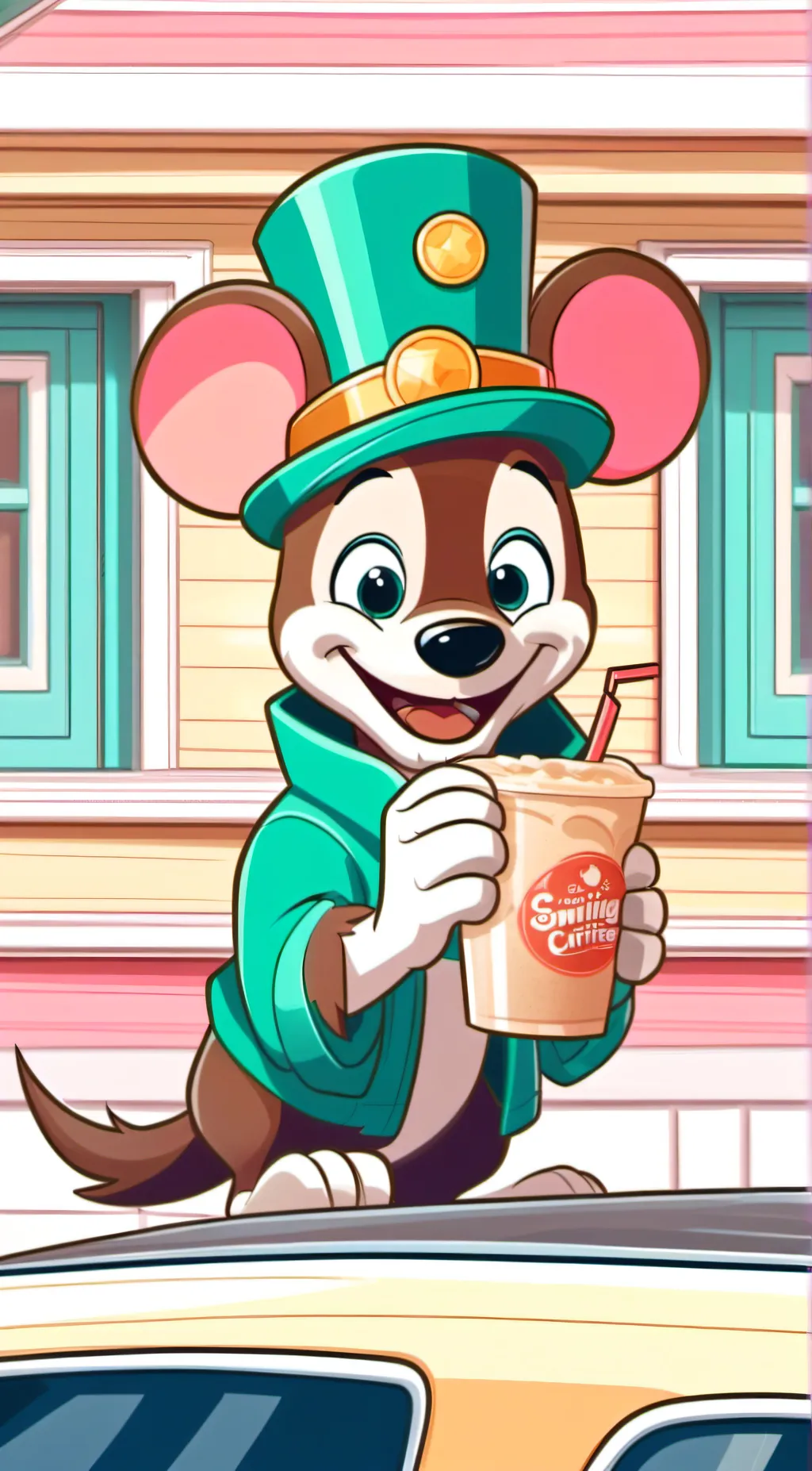 ai character: Dogday background