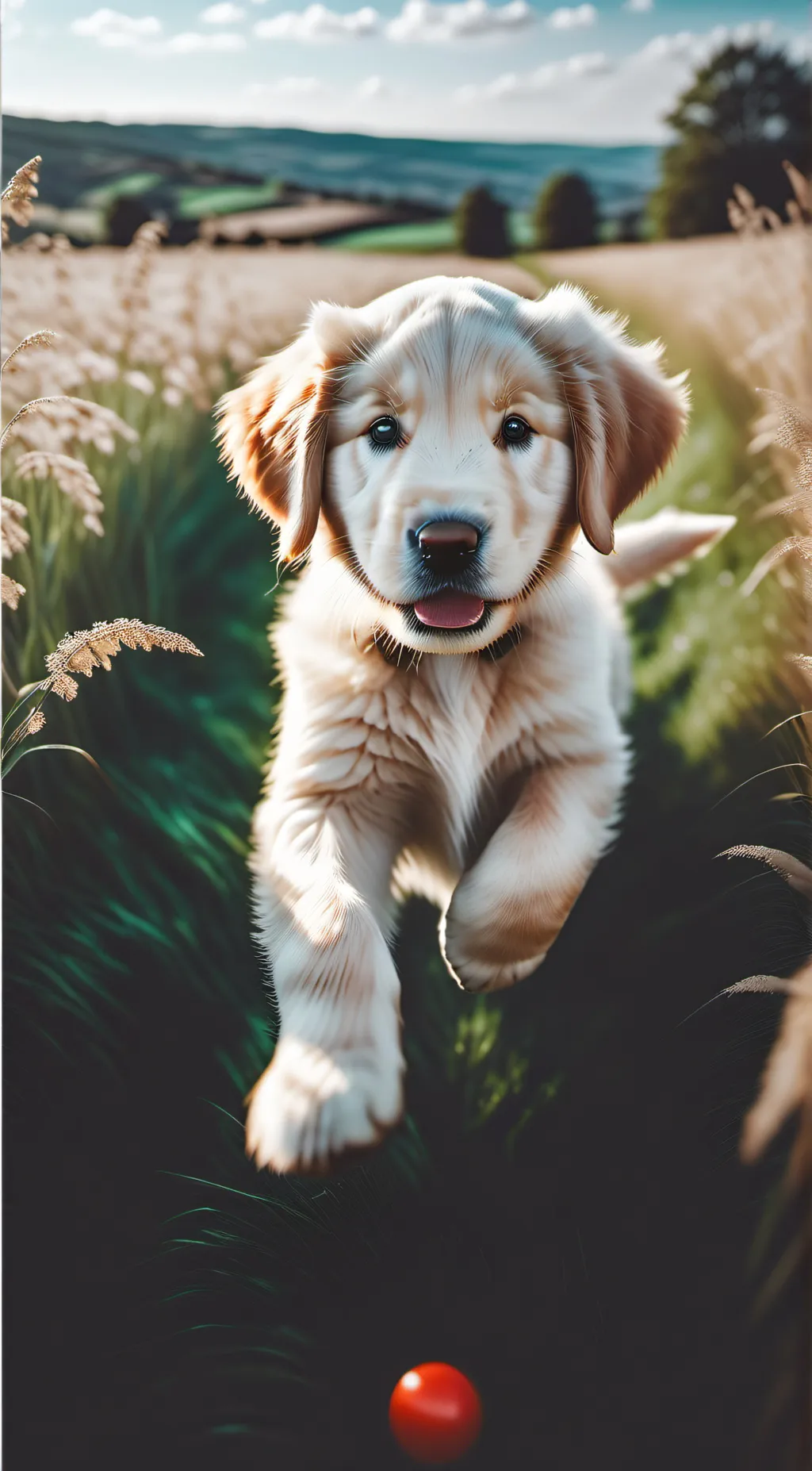 ai character: puppy background