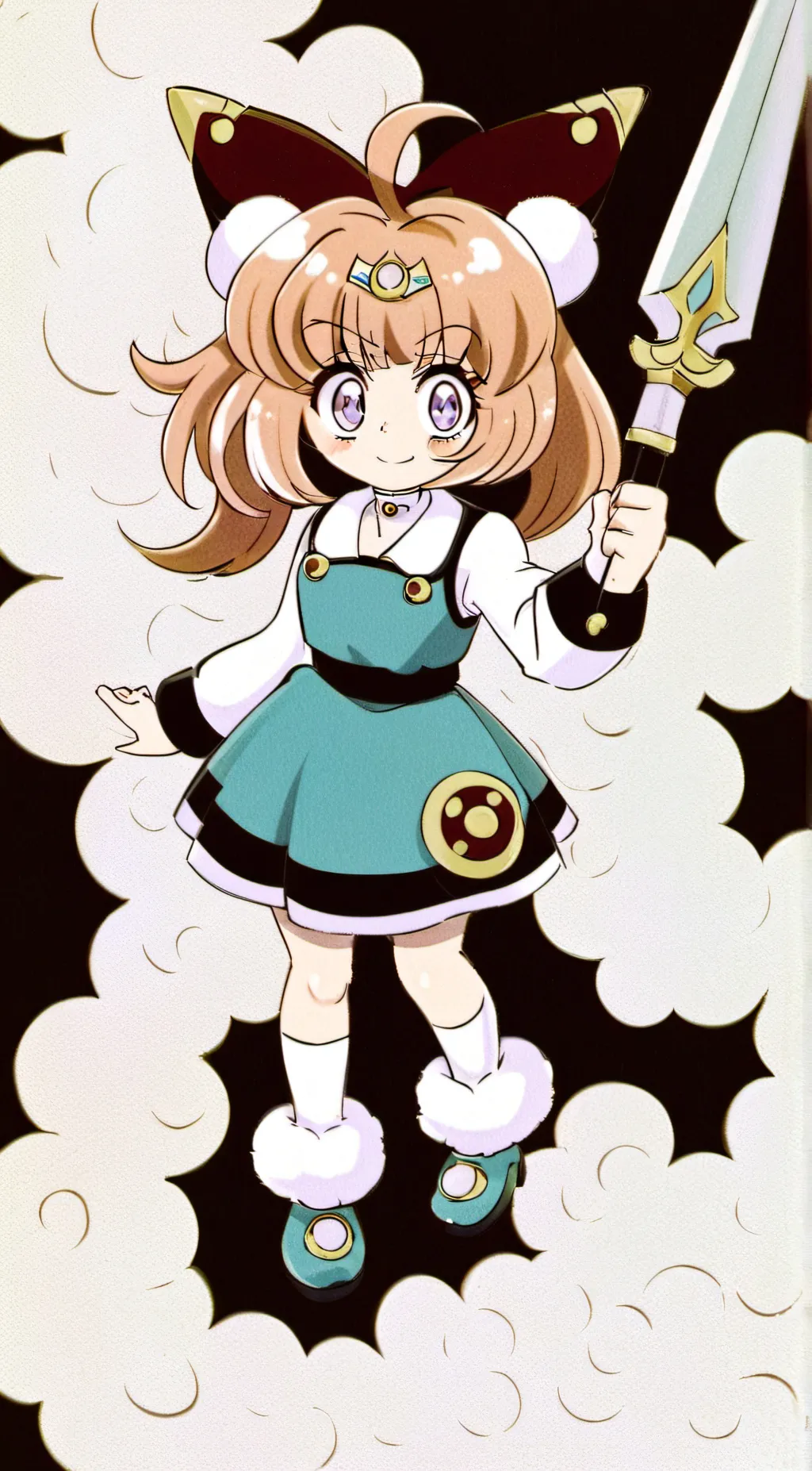 ai character: Cure Mofurun background