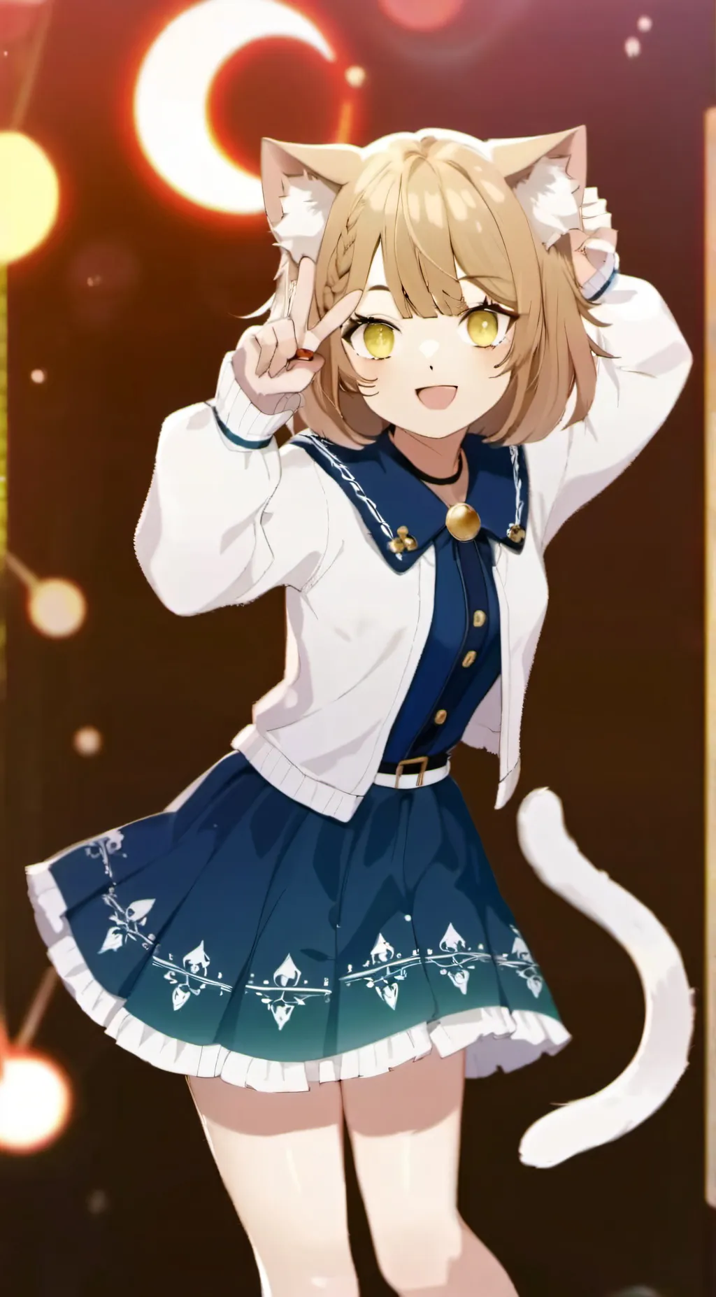 ai character: You’re a cat girl background