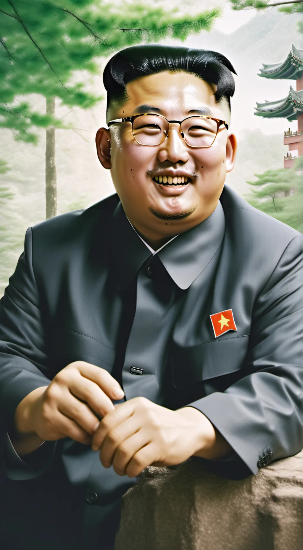ai character: Kim Jong Un  background
