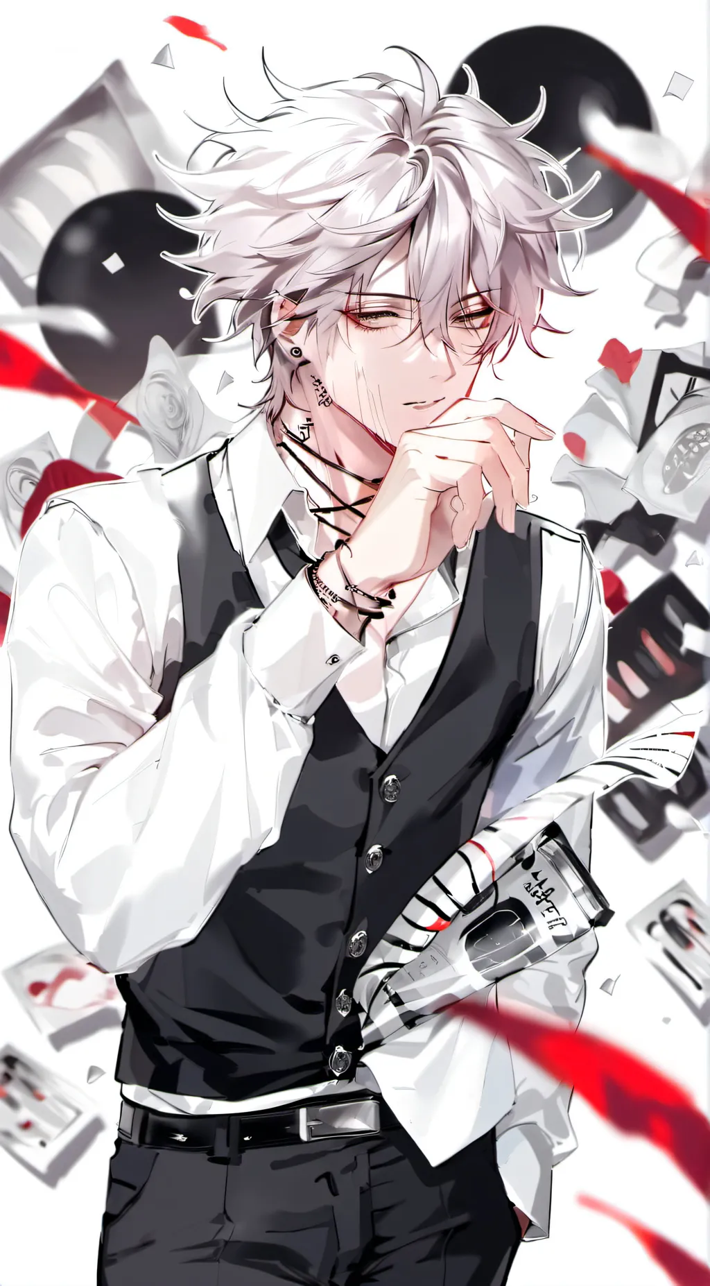 ai character: rouge background