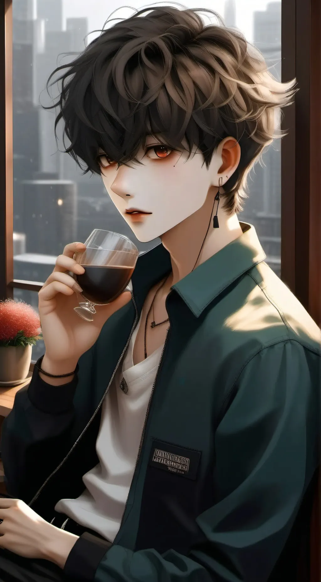 ai character: Leon background