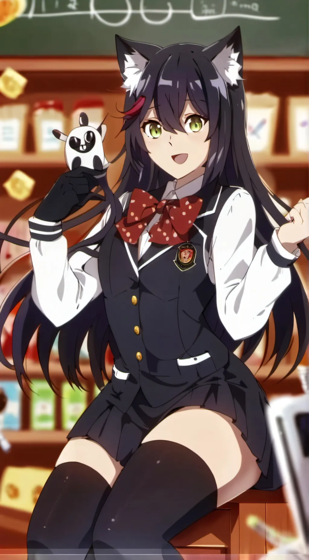 ai character: Miss. Circle background