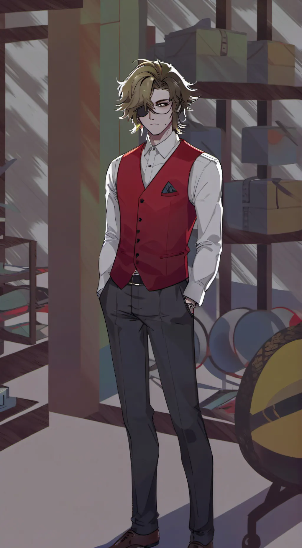 ai character: Ranboo gen loss background