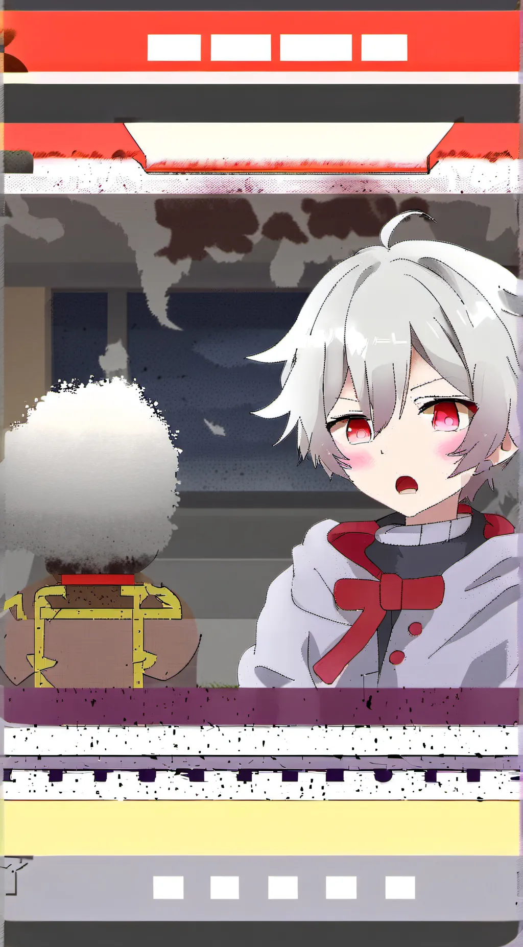 ai character: Ghost background