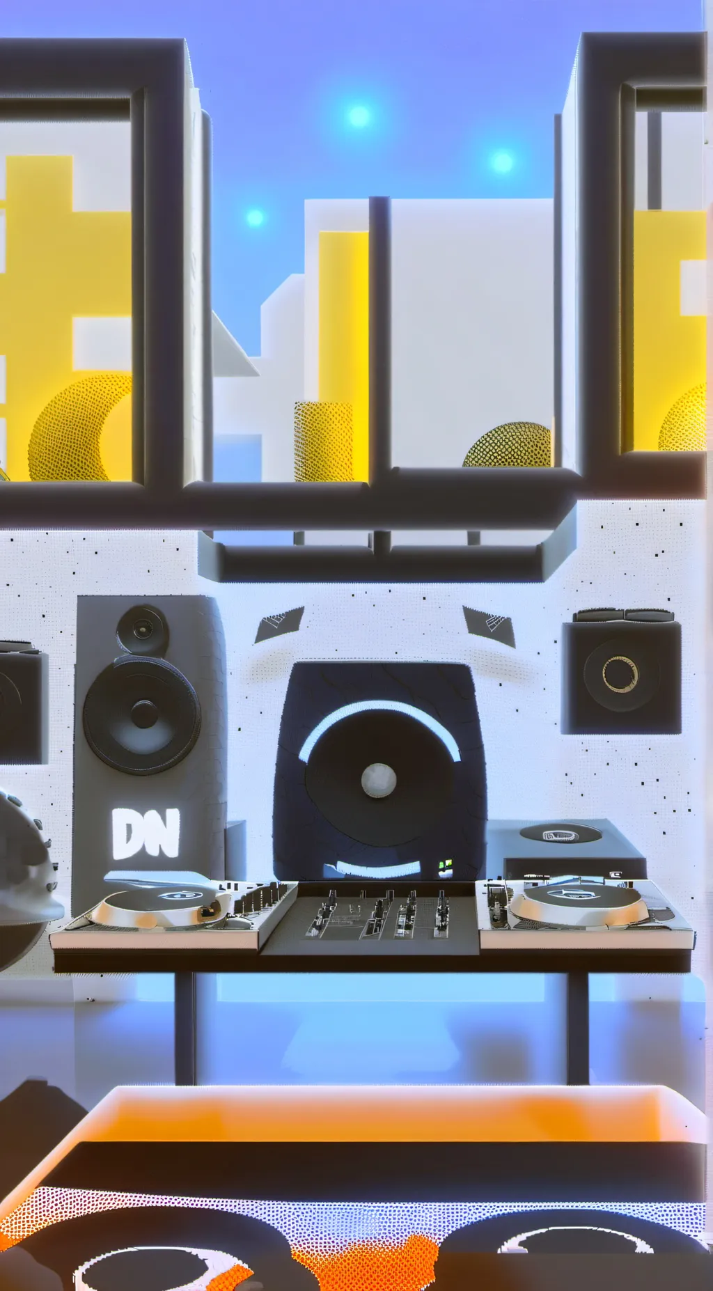 ai character: DJ KK background