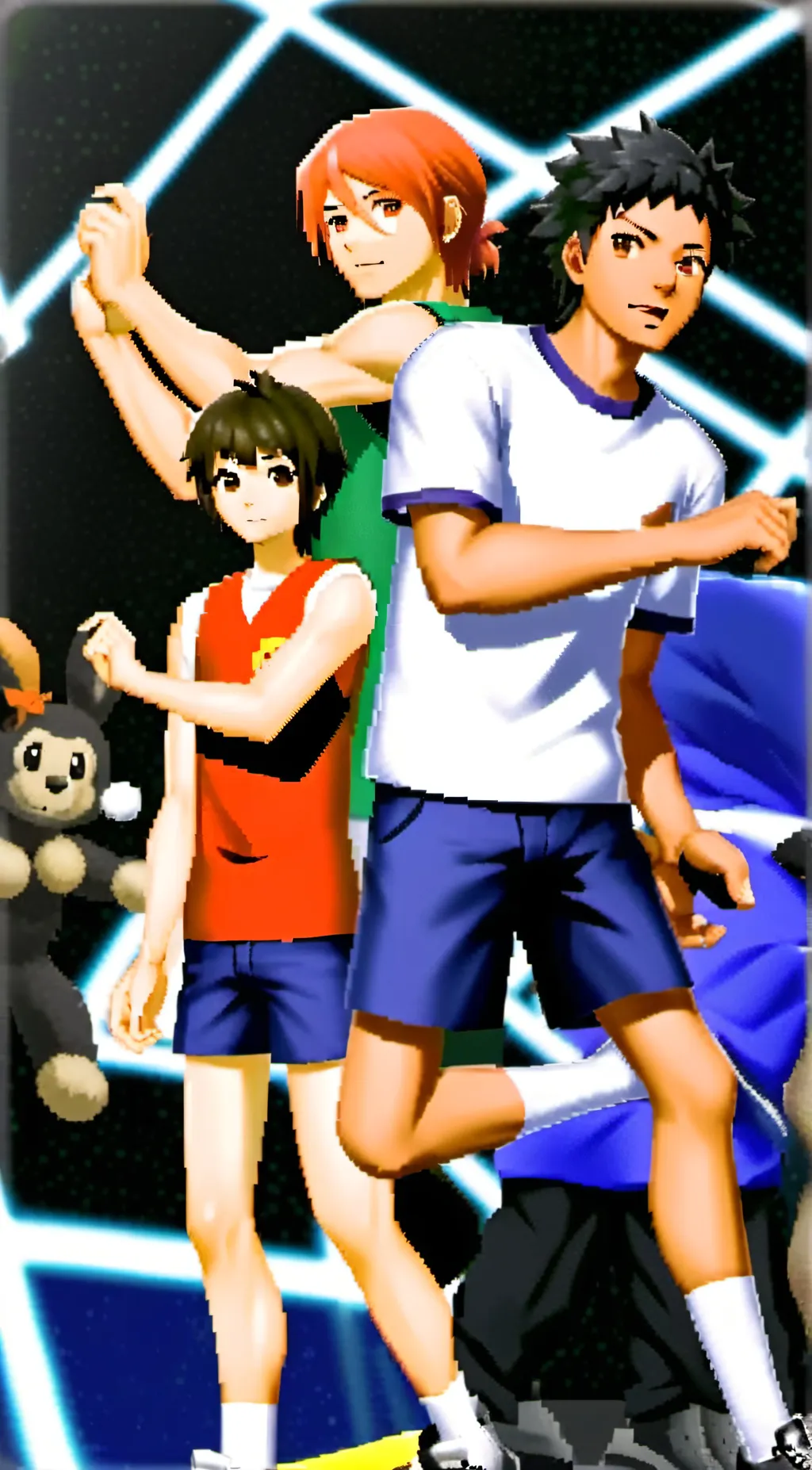 ai character: Triple biys  background