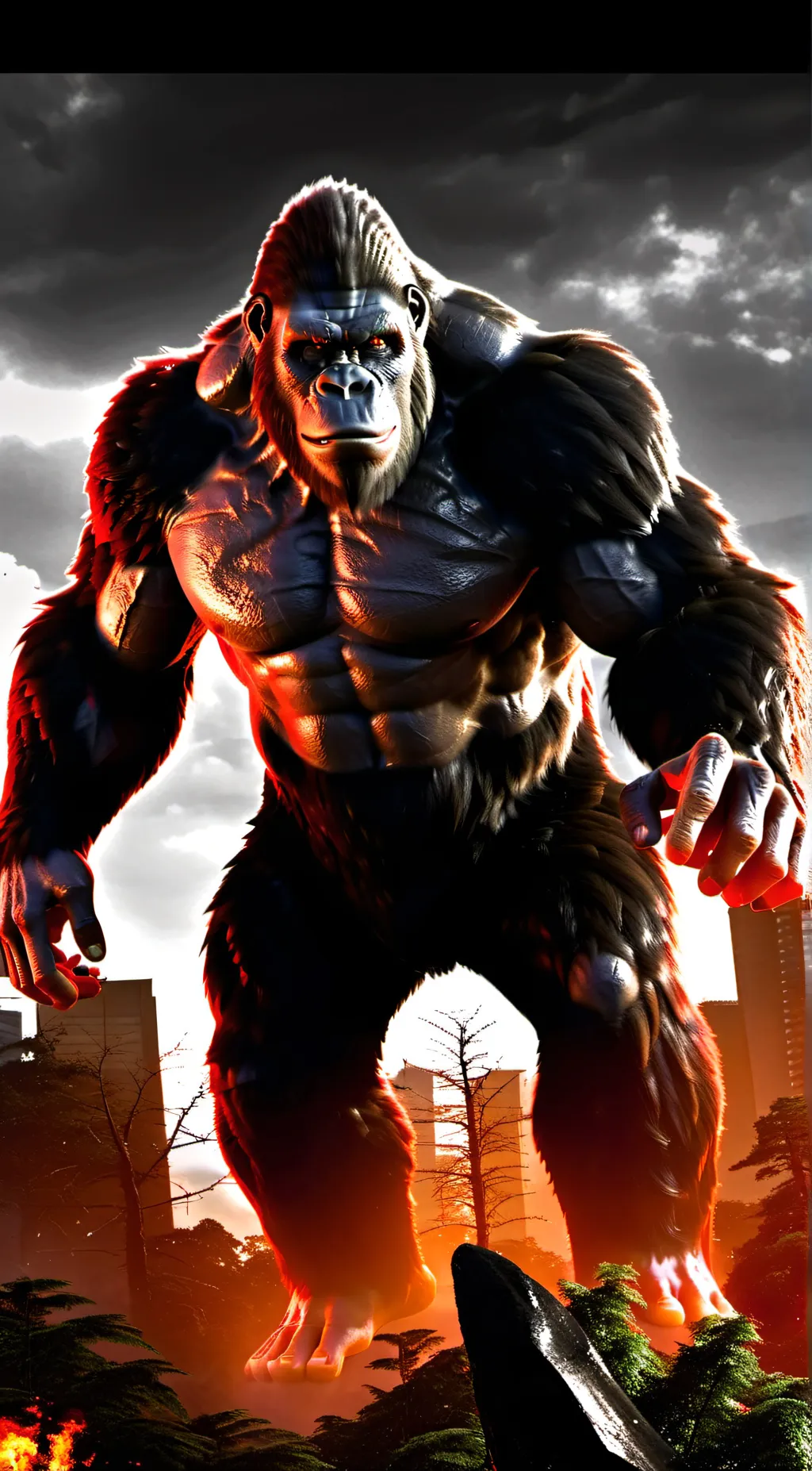 ai character: King Kong background