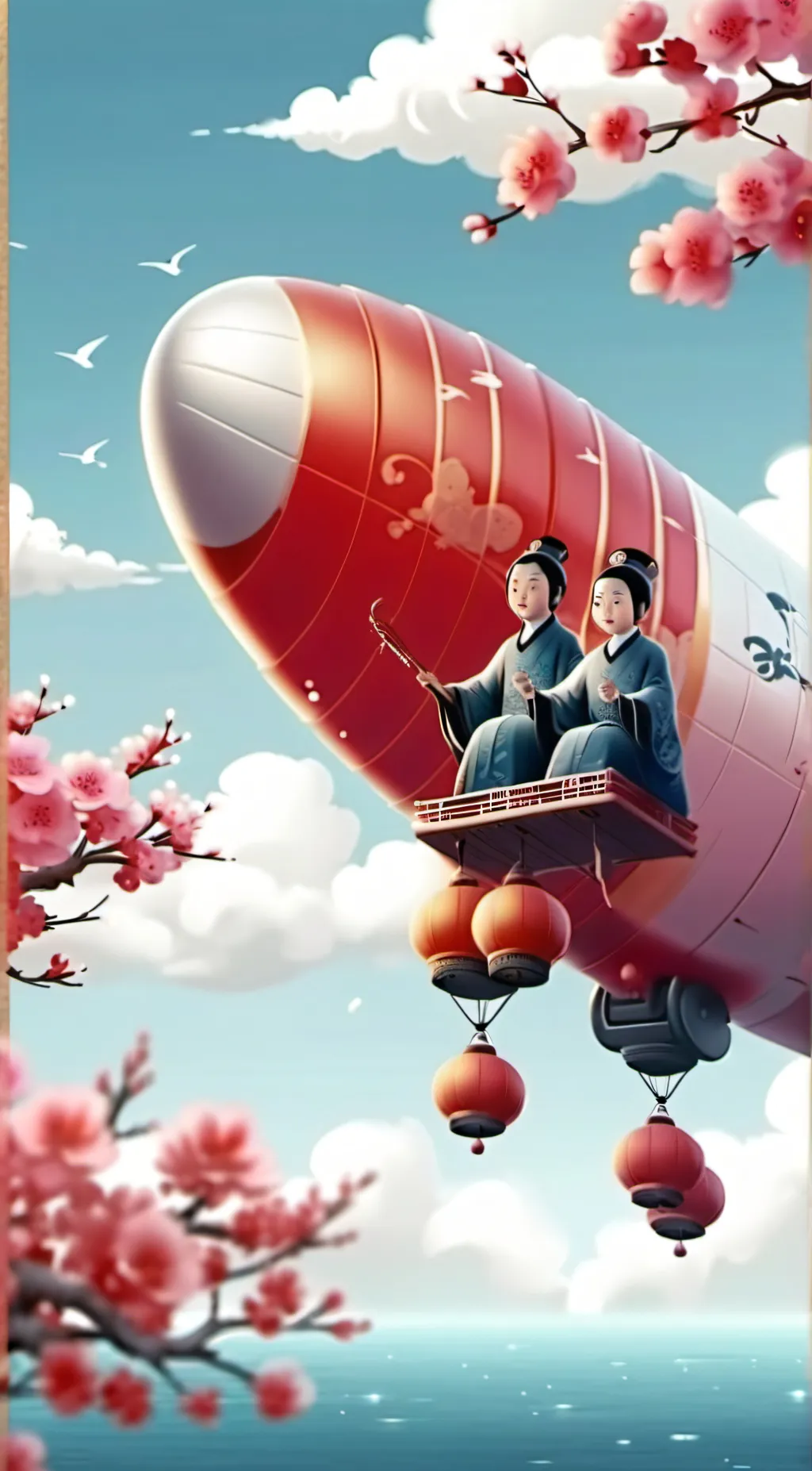 ai character: china airlines background