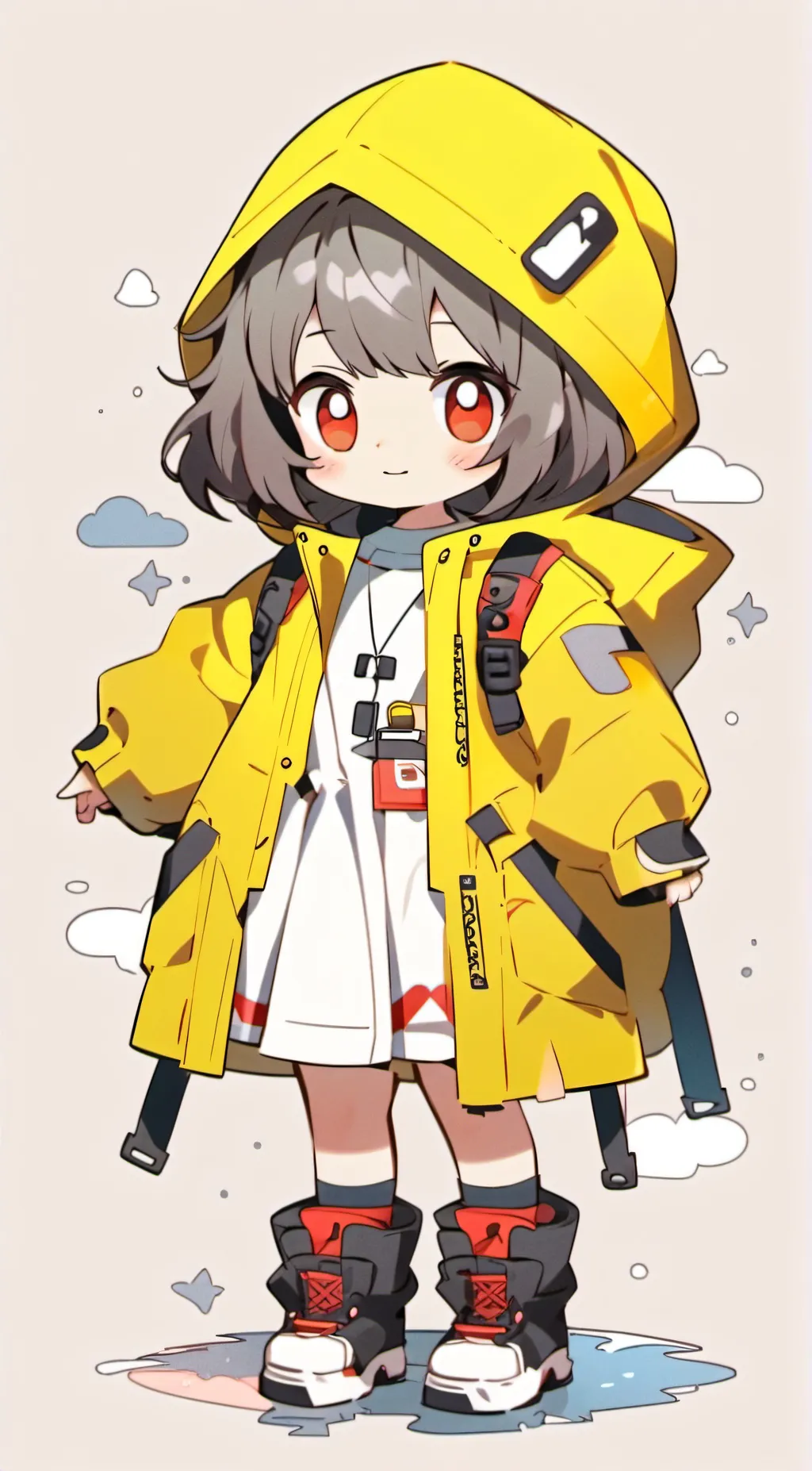 ai character: baby six or  six background