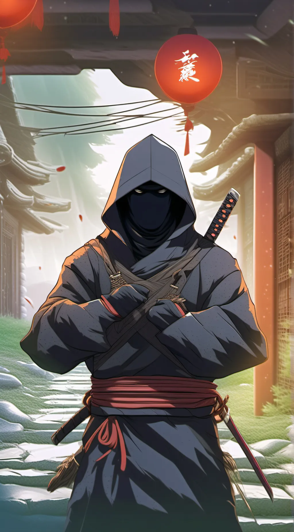 ai character: Dogday ninja background