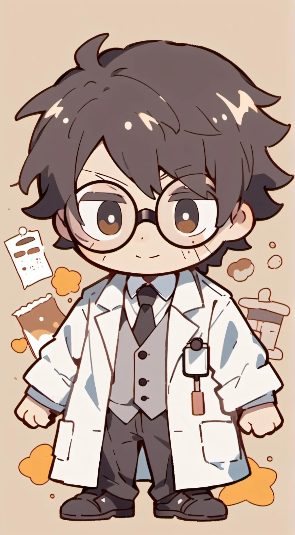 ai character: Dr Flug by Kaiii background