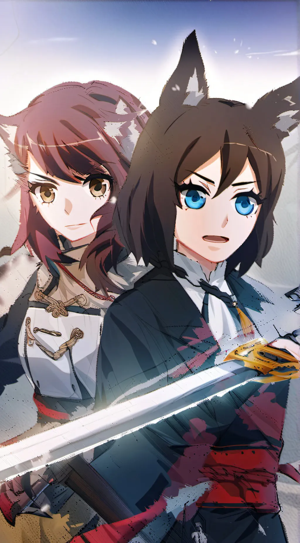 ai character: luna and sally background