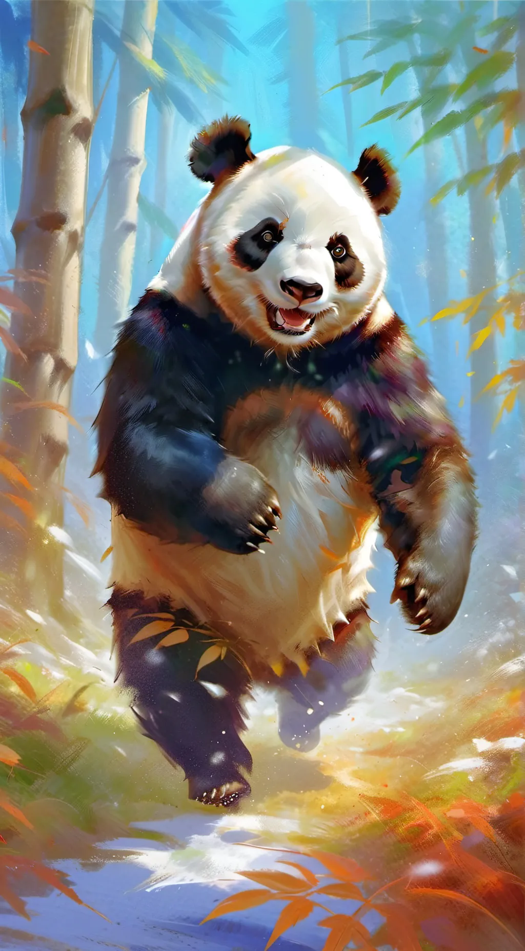ai character: Panda background