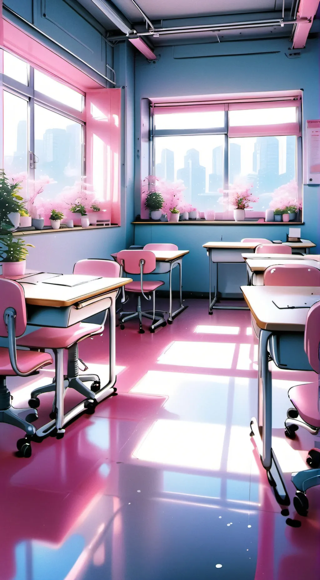 ai character: 1A x your school background