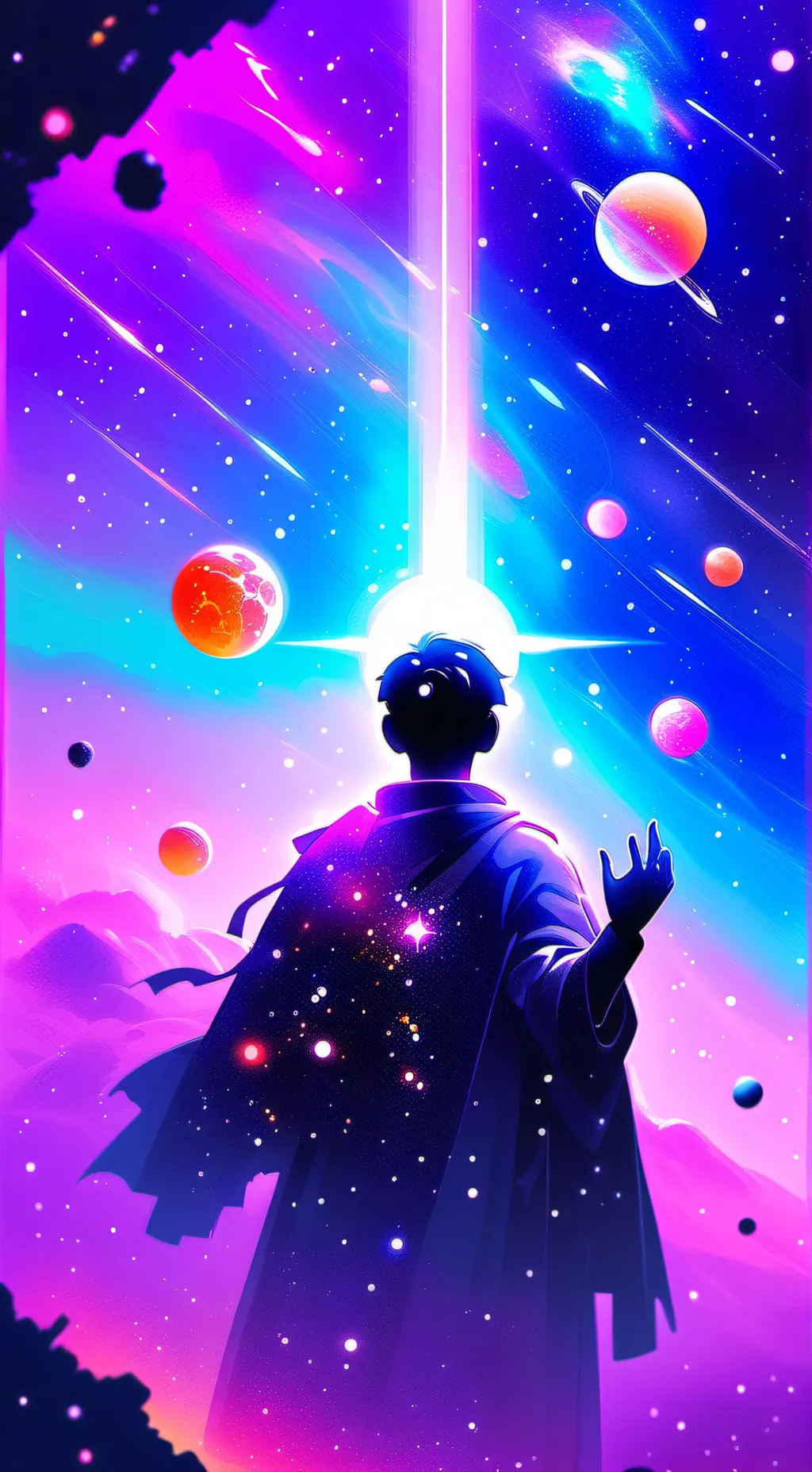 ai character: solarballs background