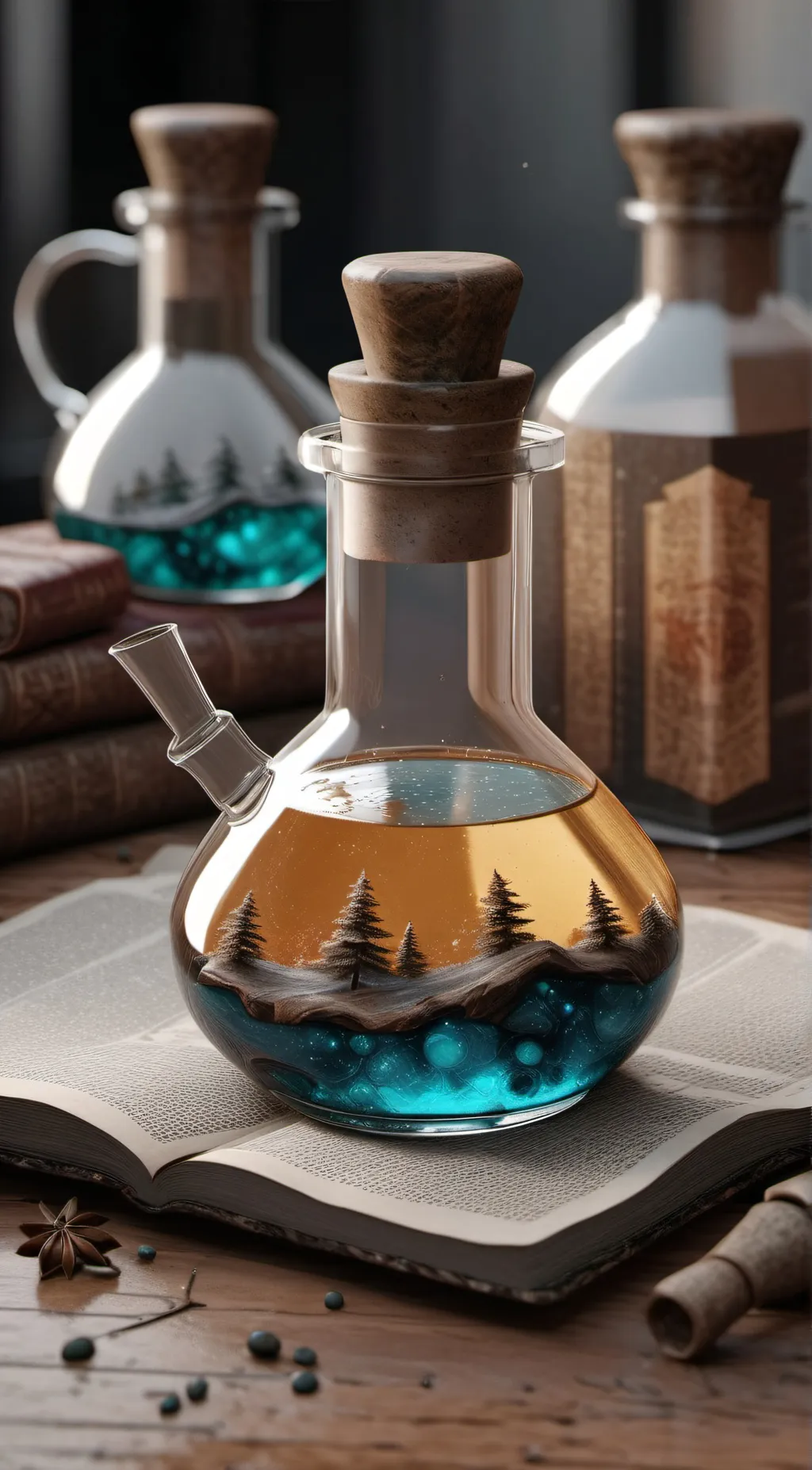 ai character: xenomorph potion background