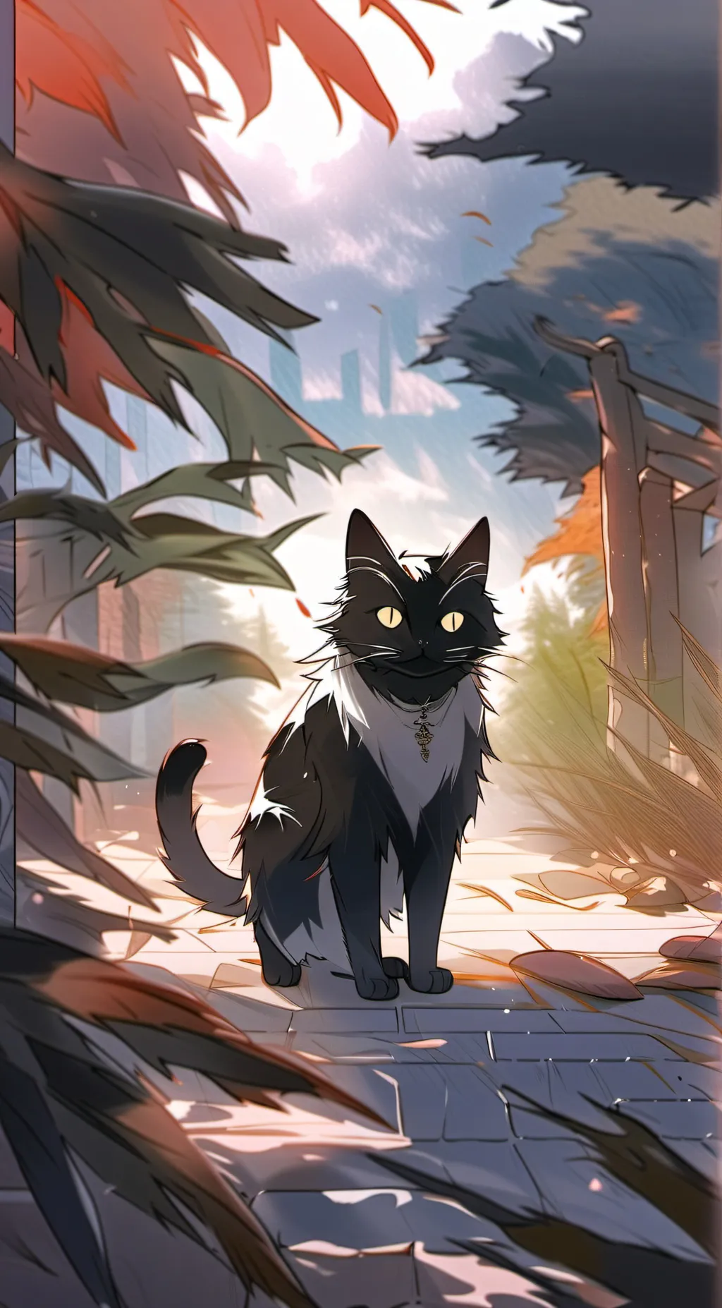 ai character: Moon background