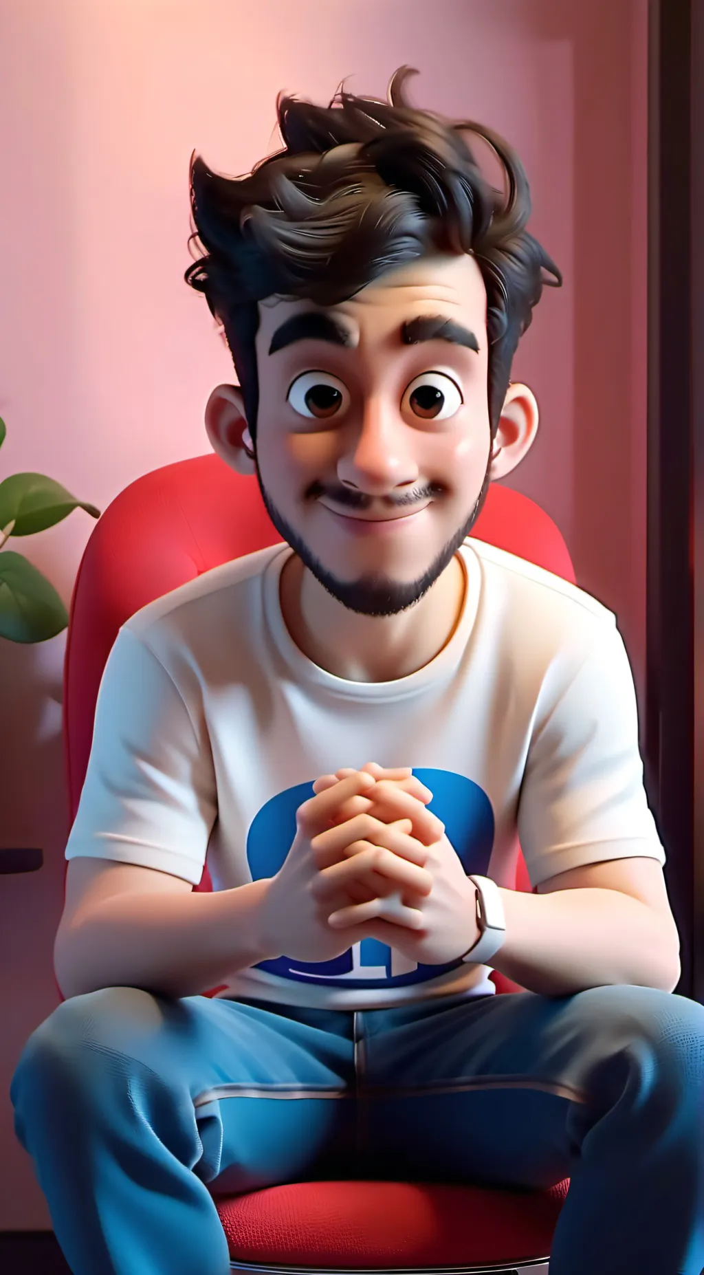 ai character: simp background