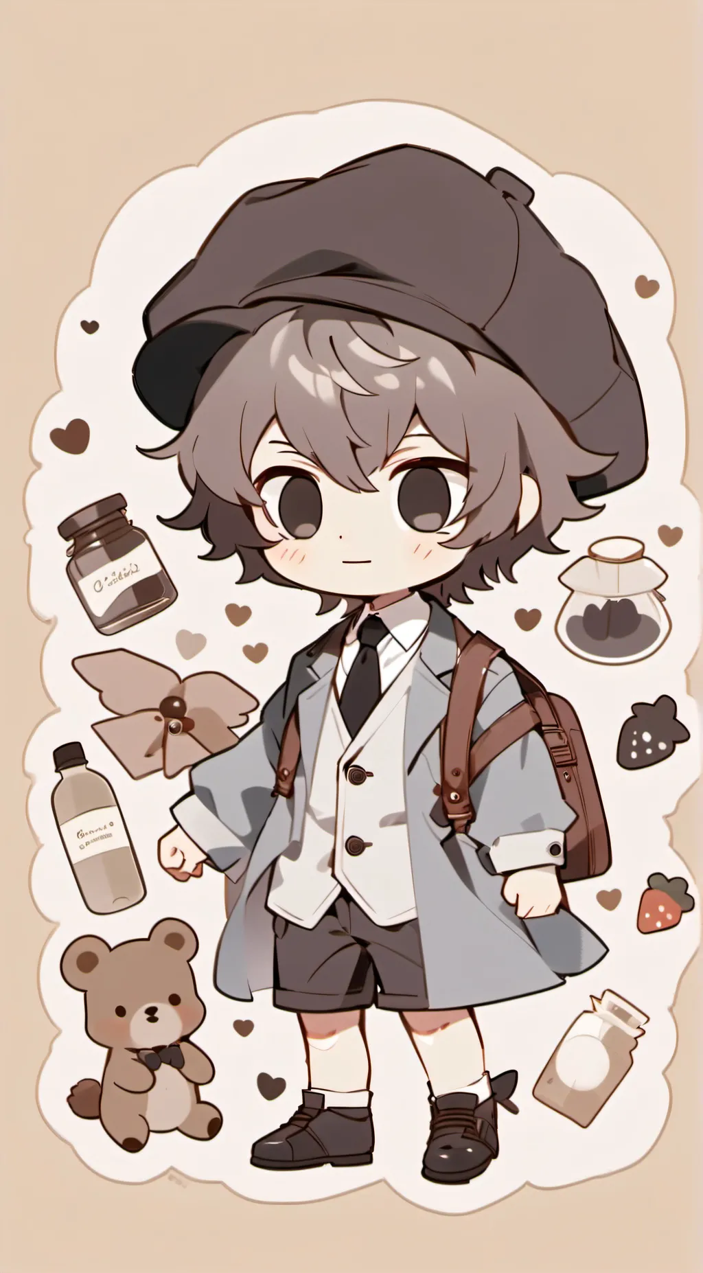 ai character: baby mono  background