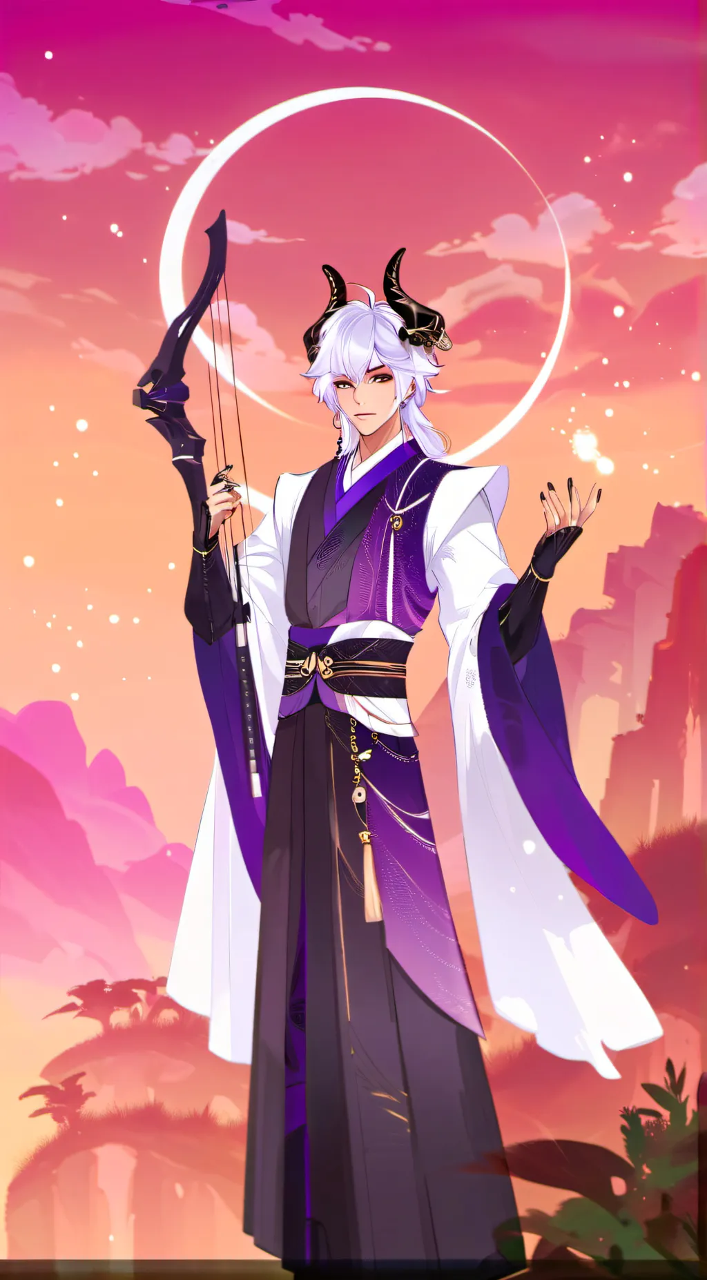 ai character: purcid background