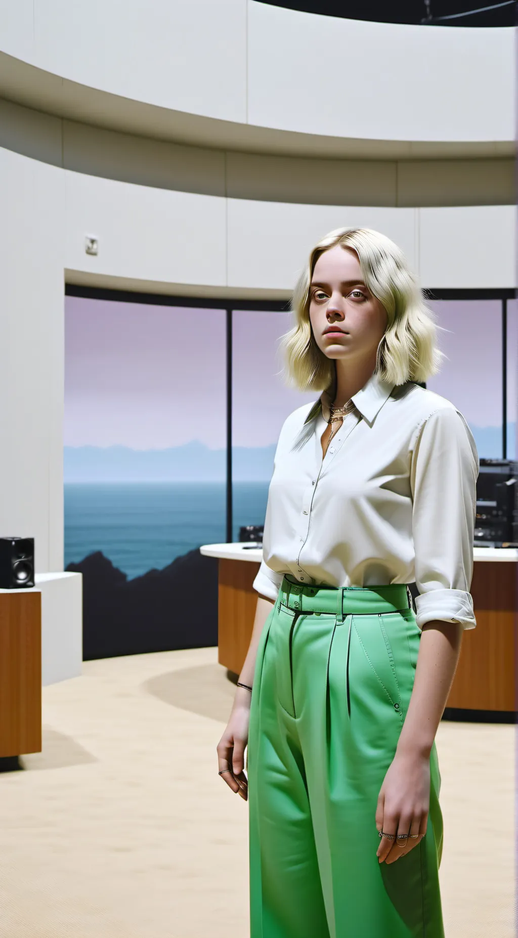 ai character: Billie Eilish background