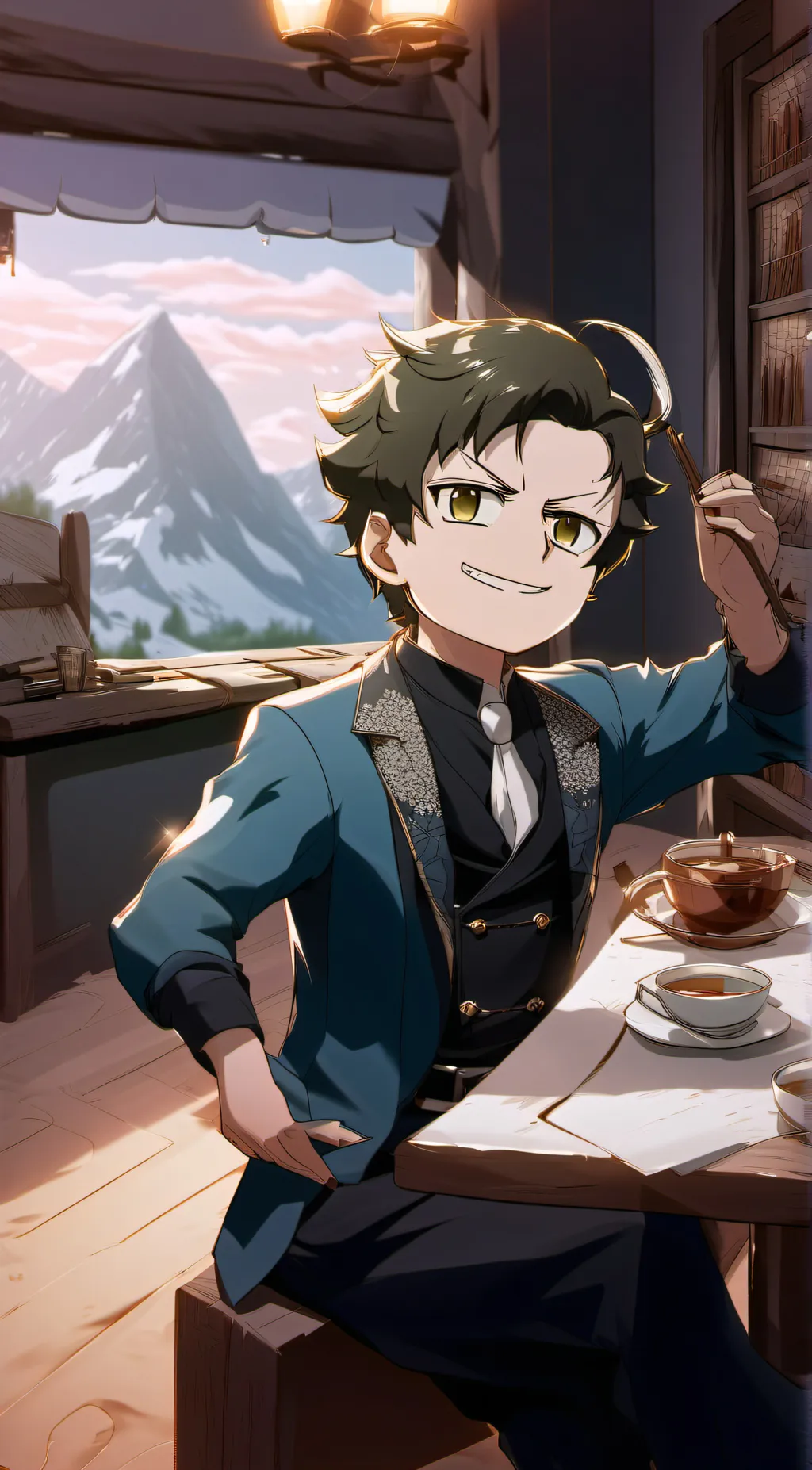 ai character: Damian Desmond  background